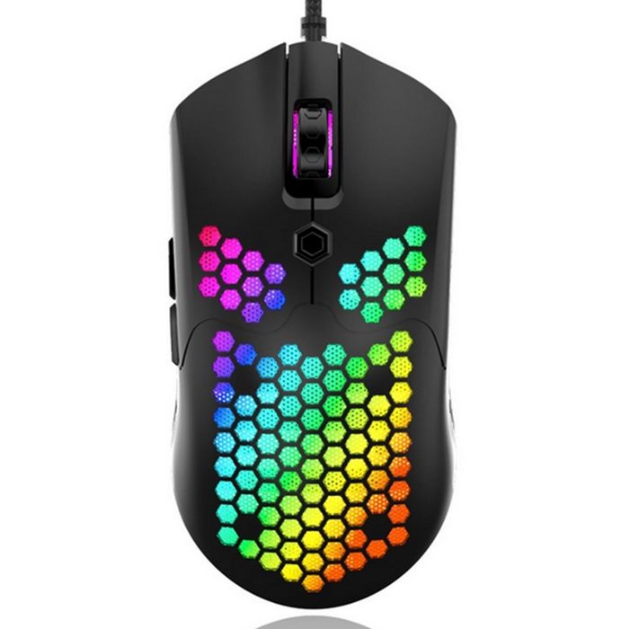 GelldG Gaming Maus 16000 DPI Wired Gaming Mouse Ergonomische RGB Maus Gaming-Maus