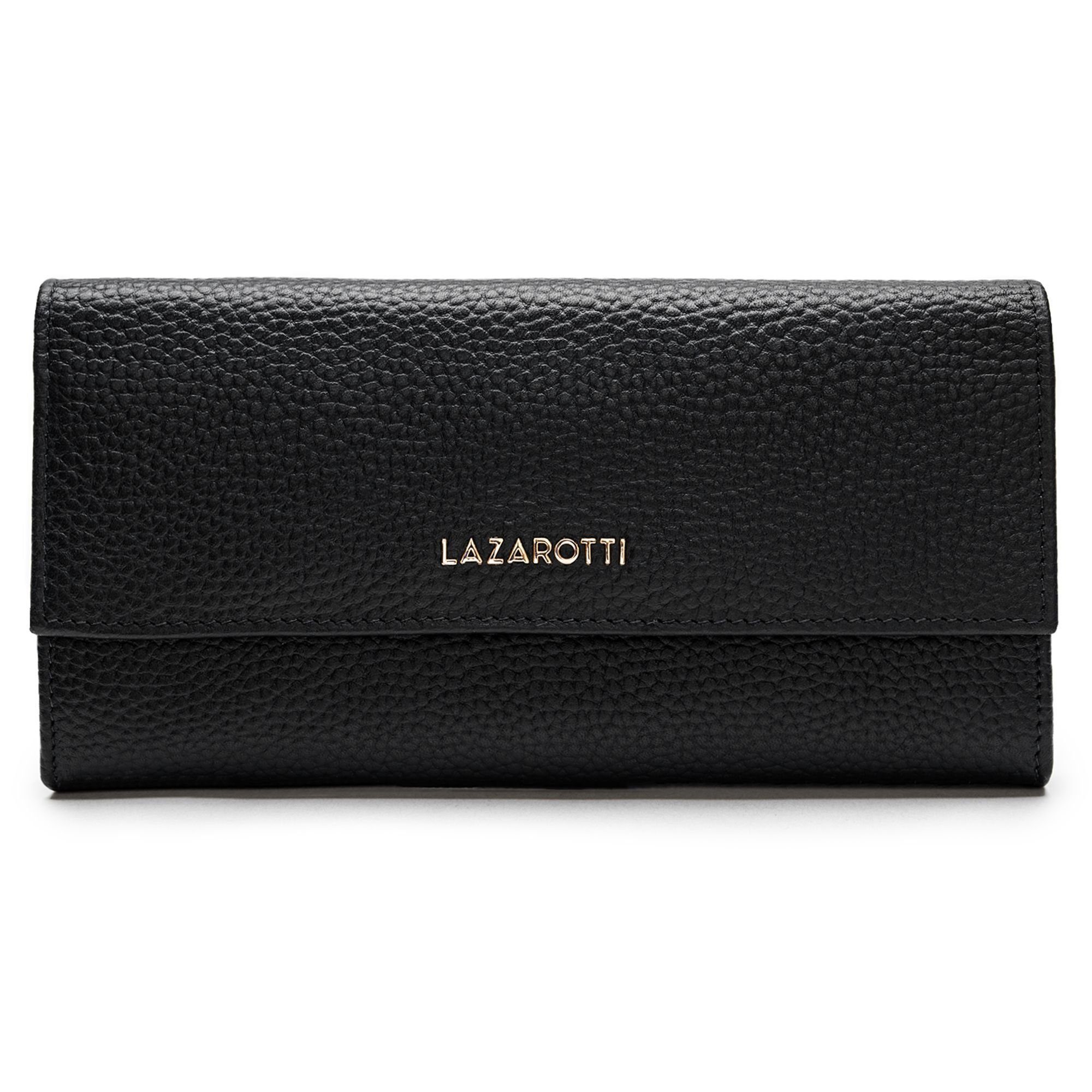 Lazarotti Geldbörse Bologna Leather, Leder black