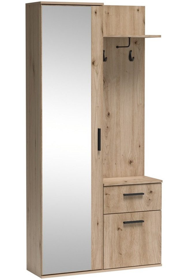 Marmex Möbel Kompaktgarderobe LUX EICHE ARTISAN günstig online kaufen