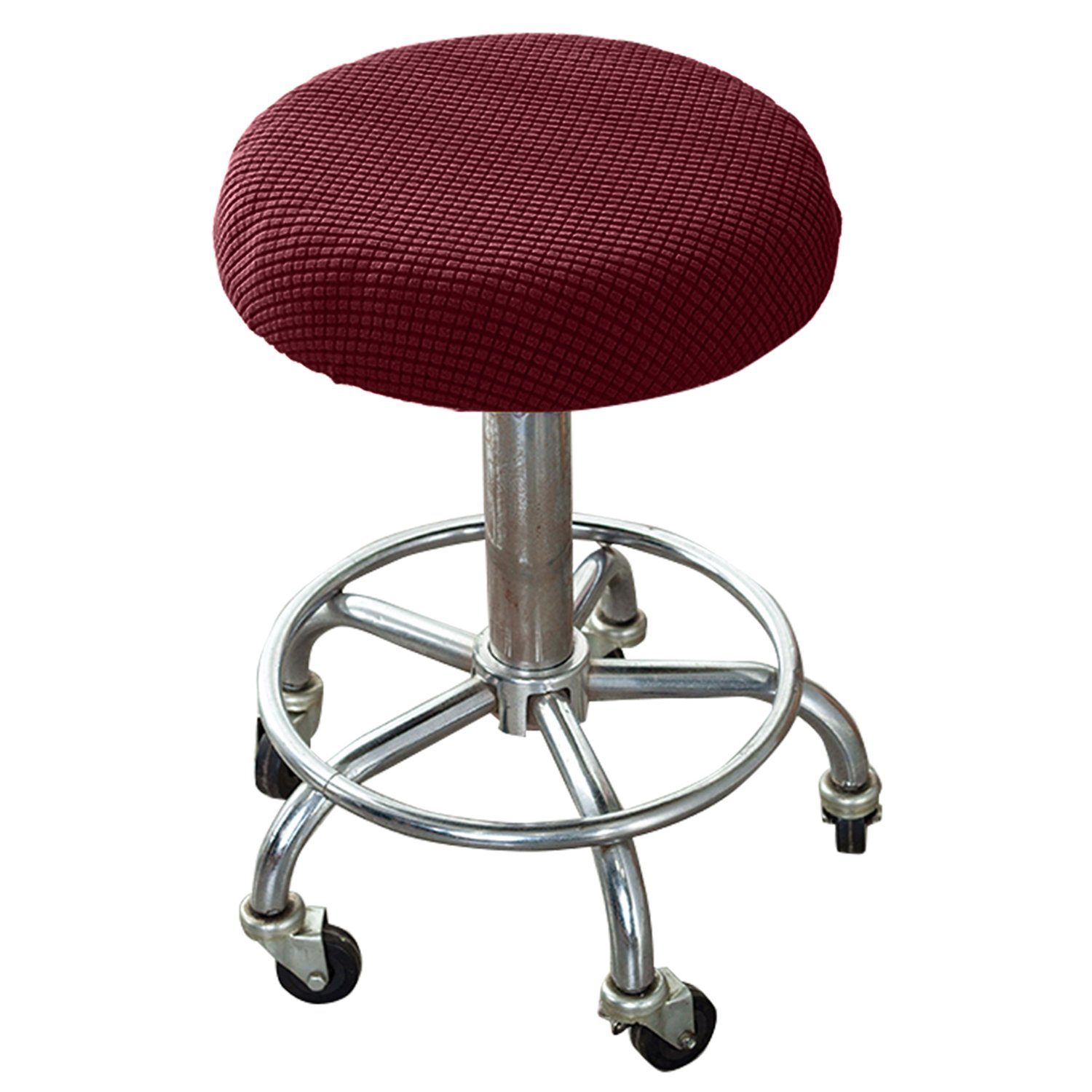 Rosnek Stuhlhusse Barhockerbezug Stuhlbezug Stretch, Stuhlüberzug Rollhocke günstig online kaufen