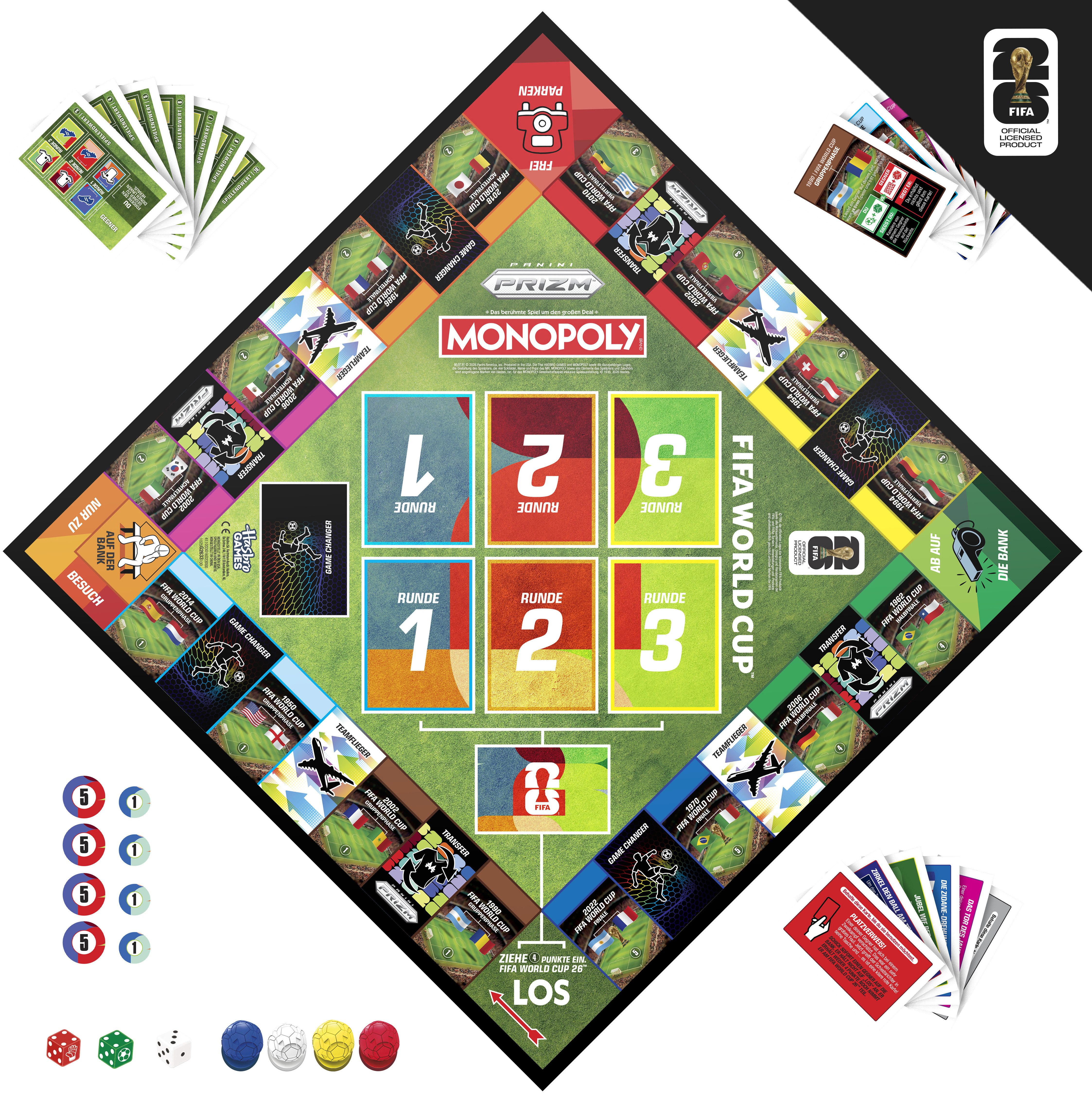 Hasbro Spiel Monopoly Panini Prizm: FIFA World Cup, Gesellschaftsspiel