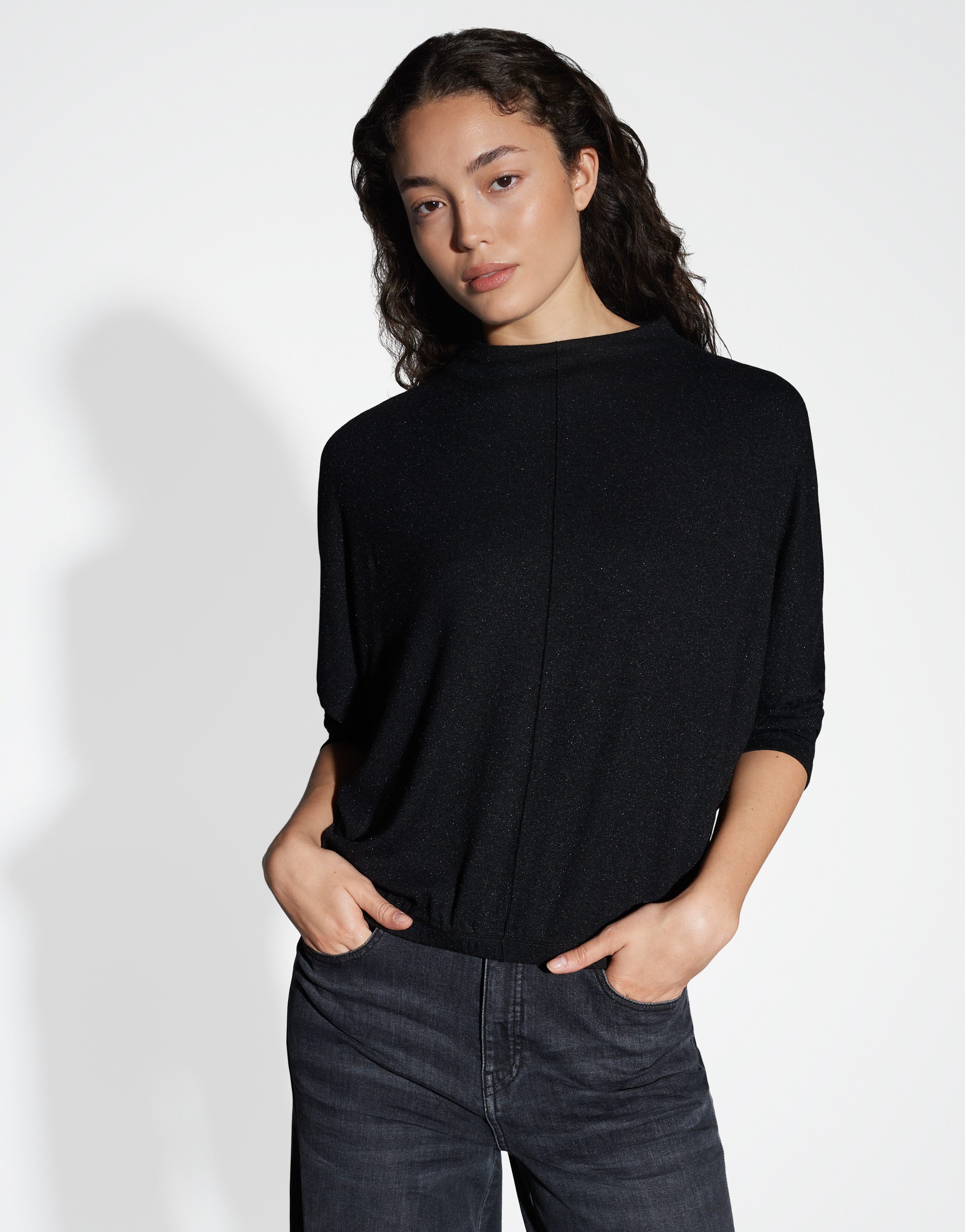 OPUS Langarmshirt SACHTO Regular mit dezentem Glanz günstig online kaufen