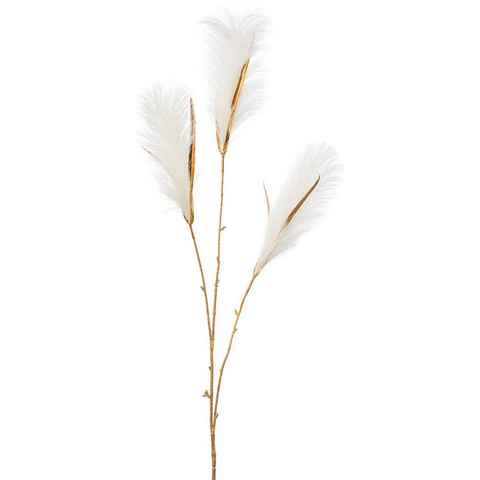 Winterliche Kunstpflanze Mael, Weihnachtsdeko Reetgras, Leonique, Höhe 99 cm, Dekozweige im praktischen 3er Set