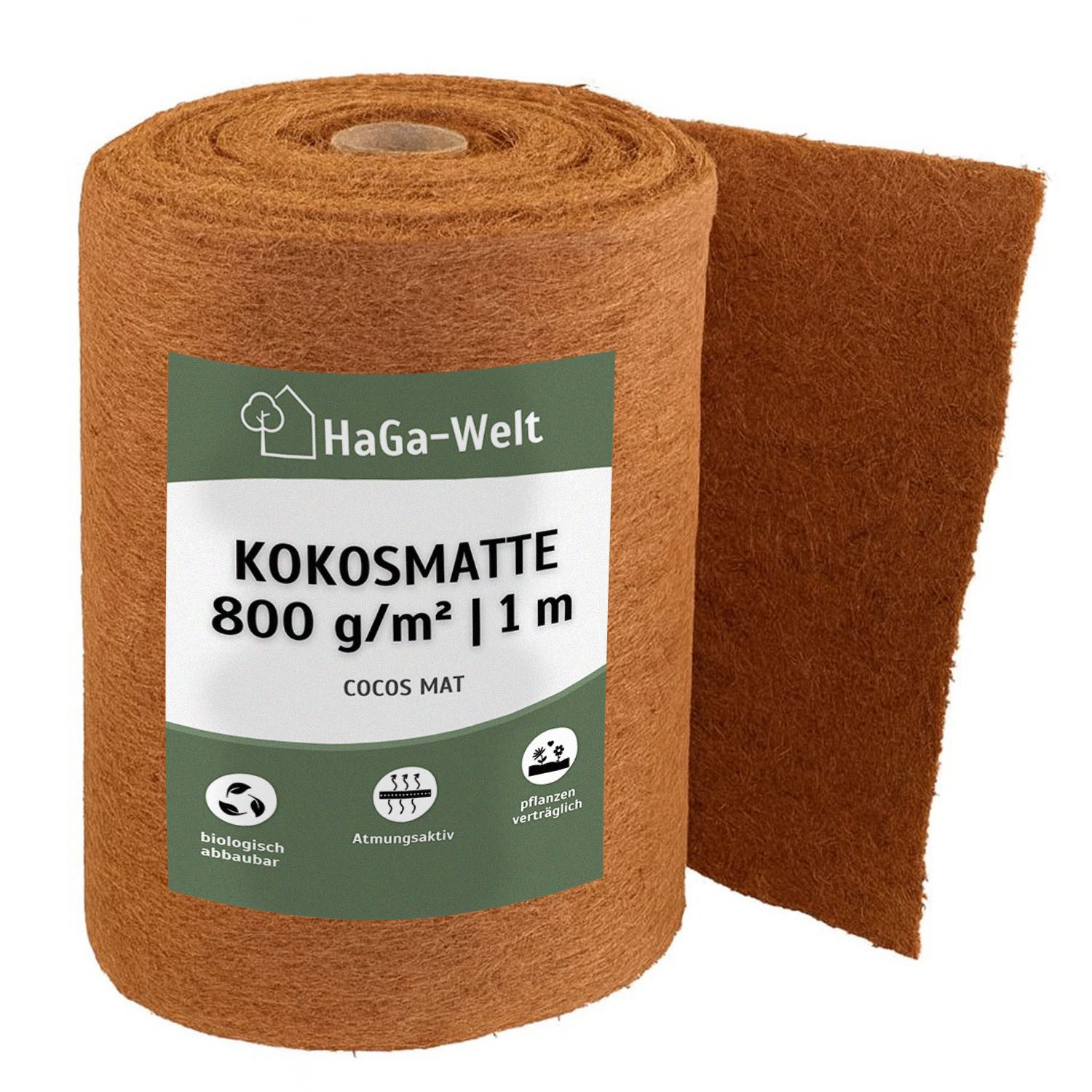 HaGa Kokosmatte Kokosmatte 1m x 2m 800g/m²