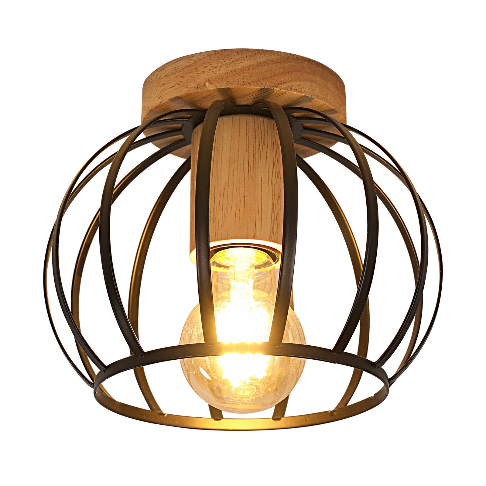 Goeco Deckenleuchte Schmiedeeisen Deckenlampe,Wassermelonenlampe,E27,für Ho günstig online kaufen