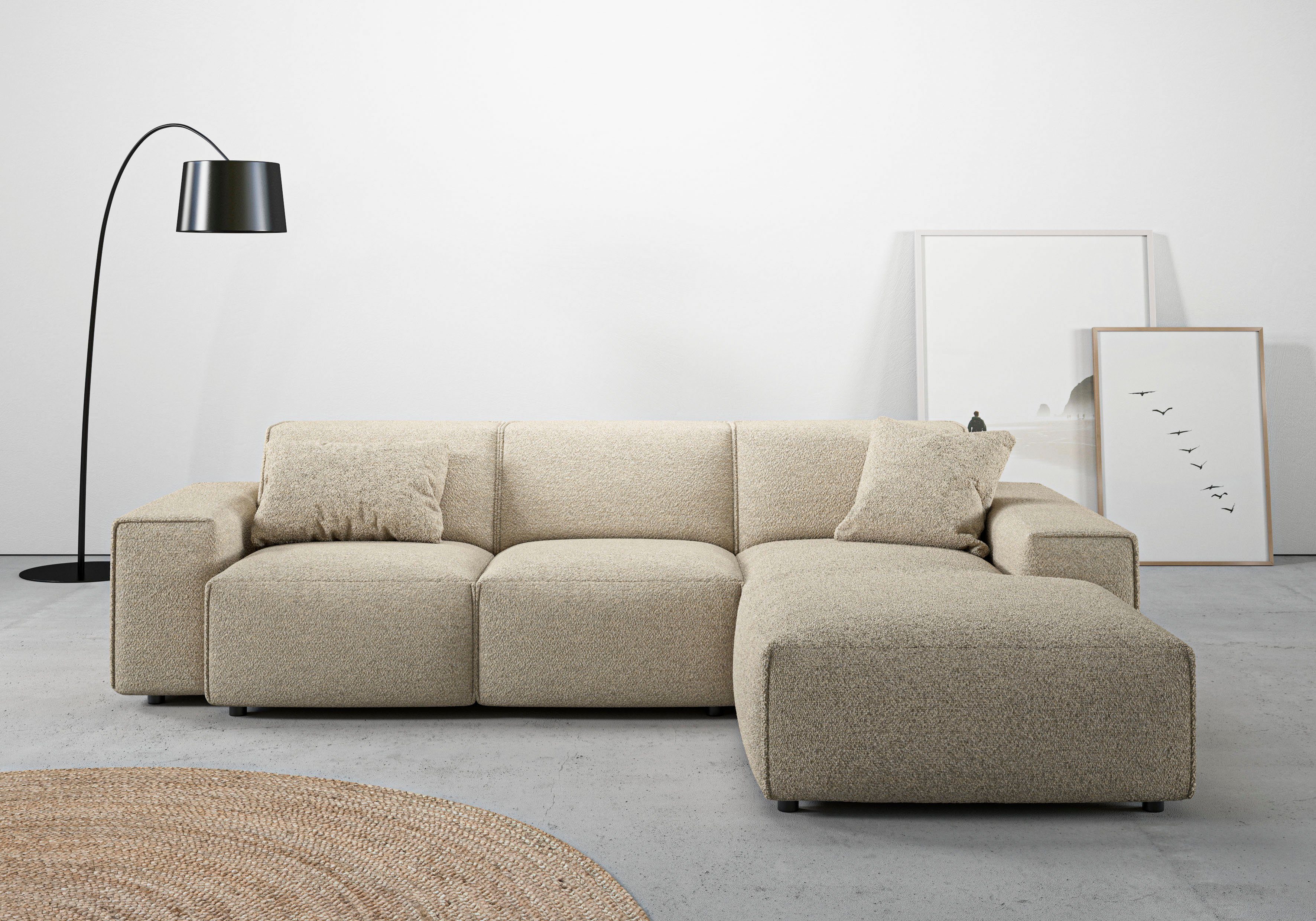 Ecksofa Glimminge L-Form auch in Breitcord, Feincord + Easy care-Bezug