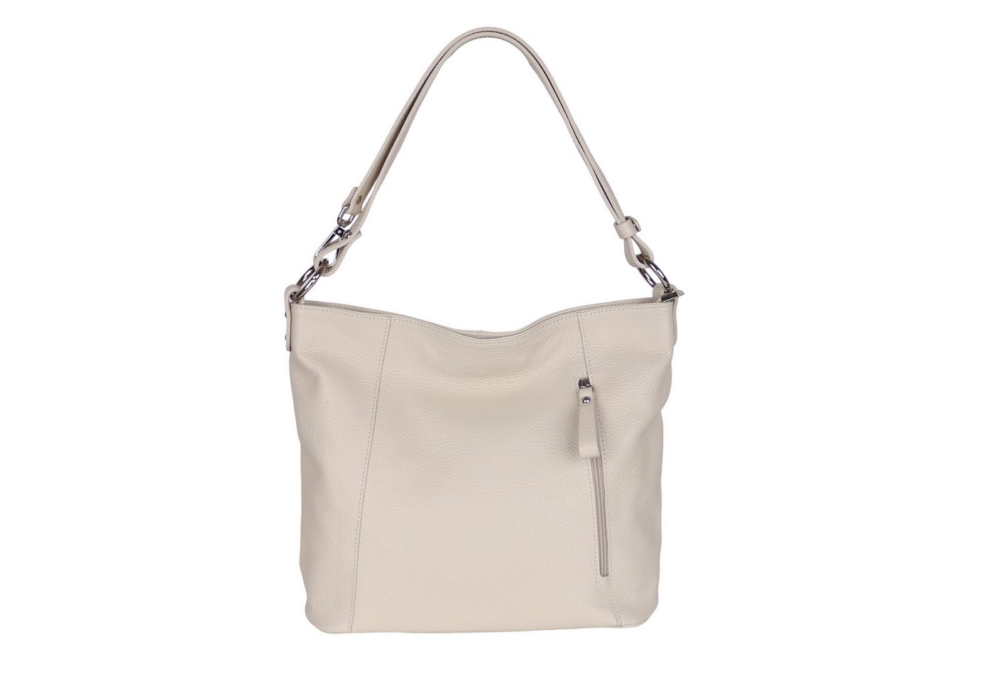 MIRROSI Umhängetasche Damen, Schultertasche,Aus Echtleder, Made in Italy (ca.37x28x11cm)