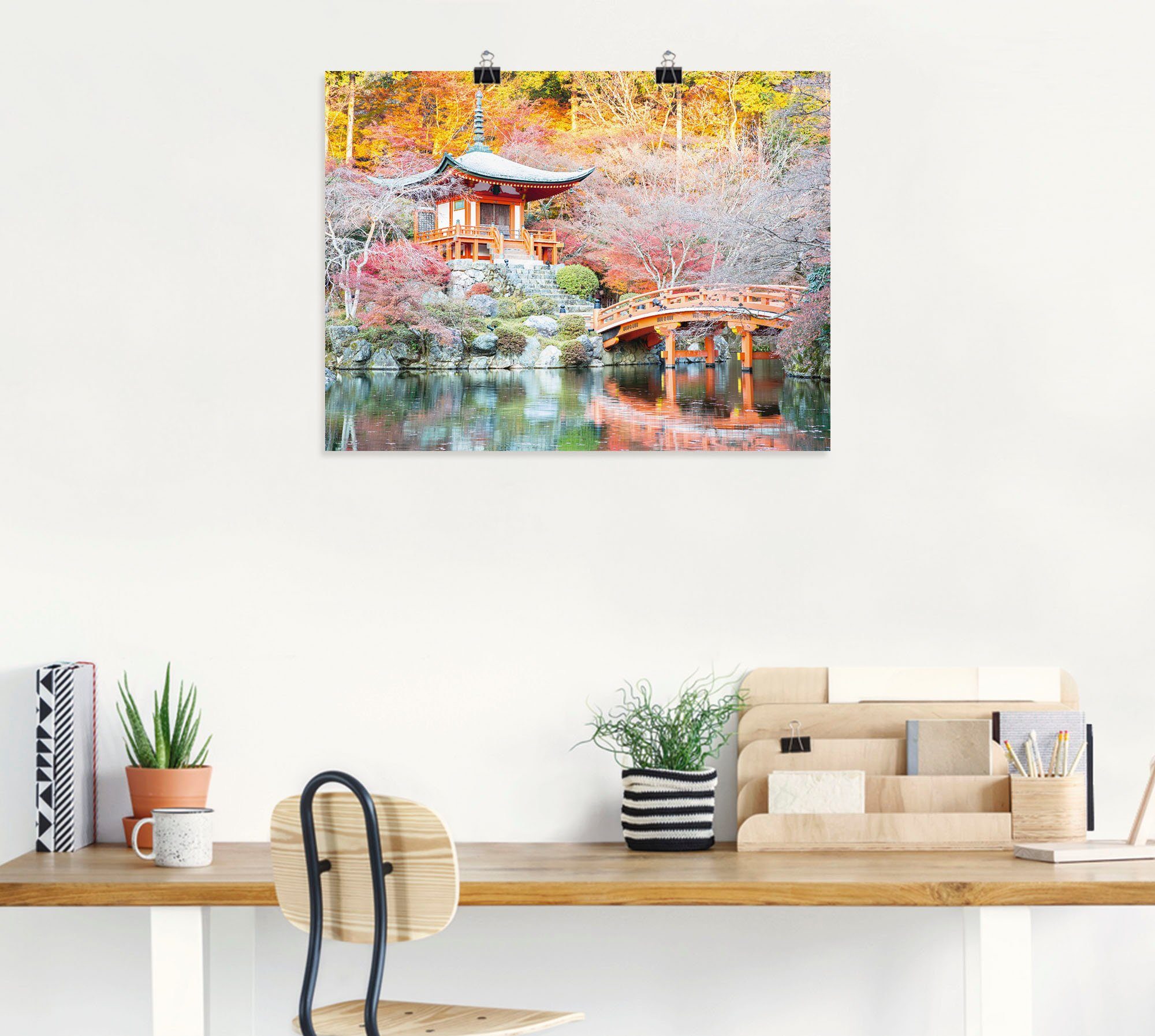 Artland Poster Shingo Buddhistischer Tempel, Gebäude (1 St), ohne Rahmen