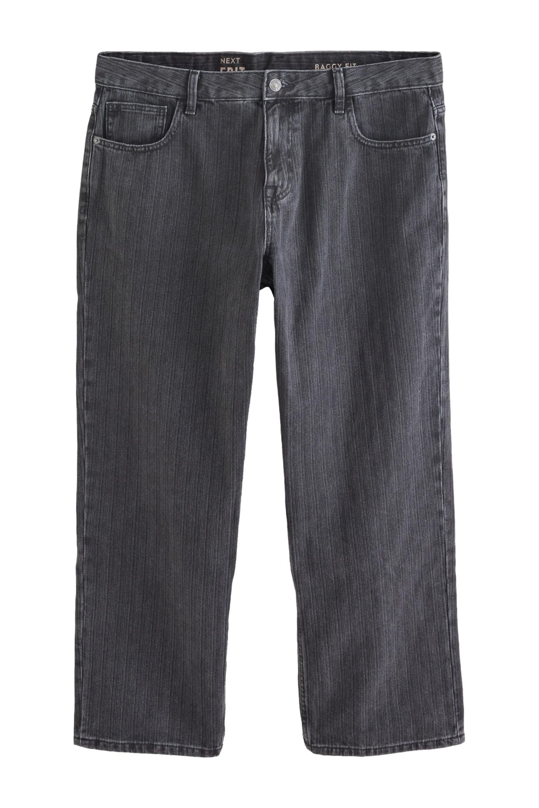Weite Jeans Edit strukturierte Schlabberjeans