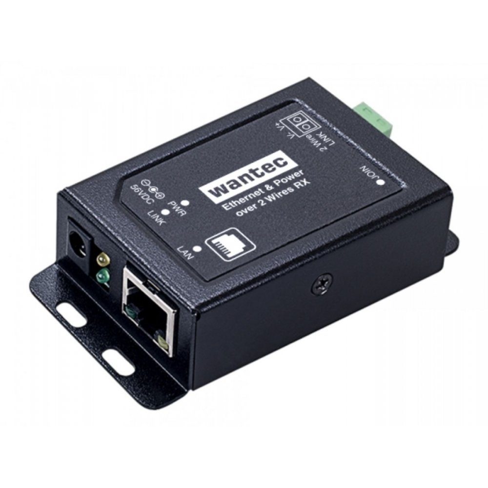 2wIP E Adapter PoE-Schraubklemme-Switschseite/Sender schwarz Adapter