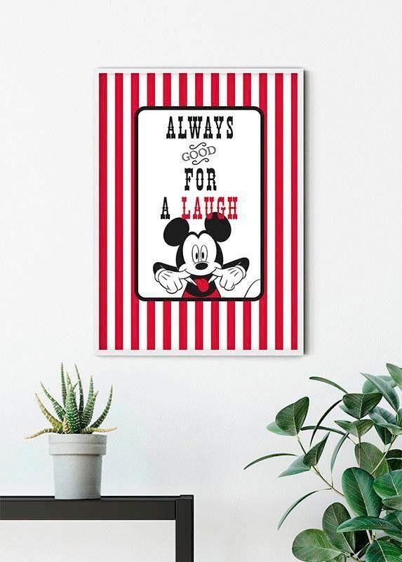 Komar Poster Laugh, Wohnzimmer Schlafzimmer, Mickey Disney Mouse (1 Kinderzimmer, St)