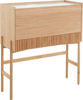 andas Schreibtisch »Jytte«, Design by Morten Georgsen, mit massiven Holzstreben in der Front