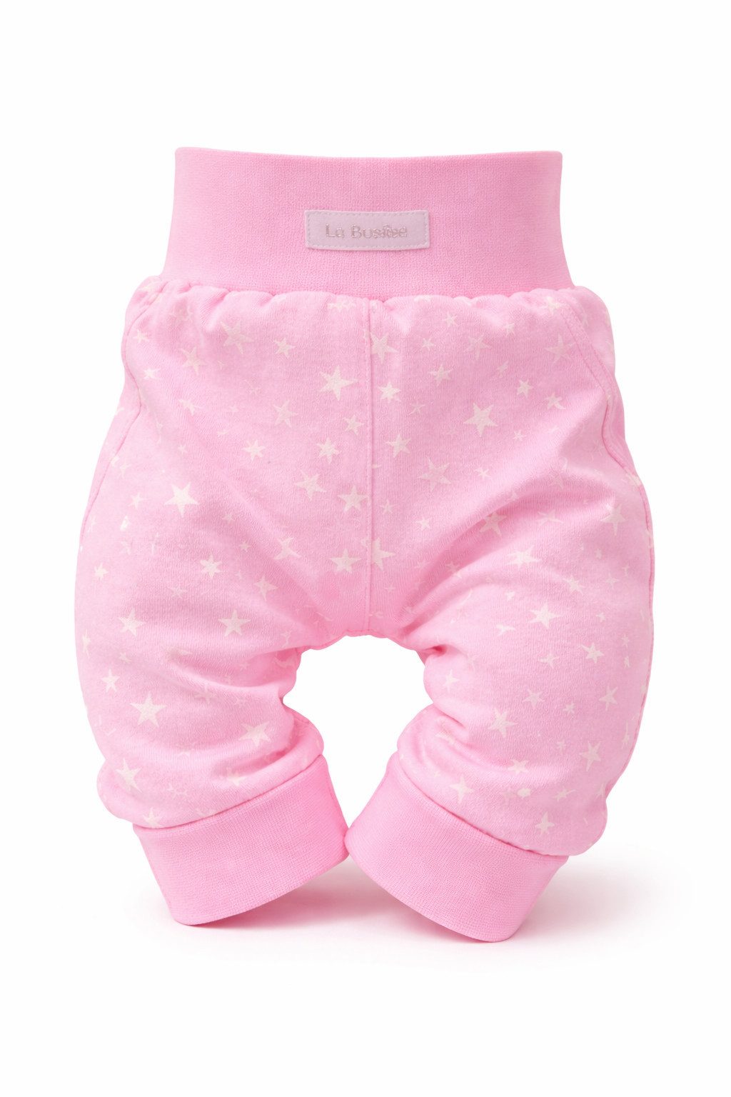 La Bortini Schlupfhose Babyhose Hose für Neugeborene in Rosa Mitwachshose Erstlingshose aus Baumwolle, 44 50 56 62 68 74 80 86 92 98 104