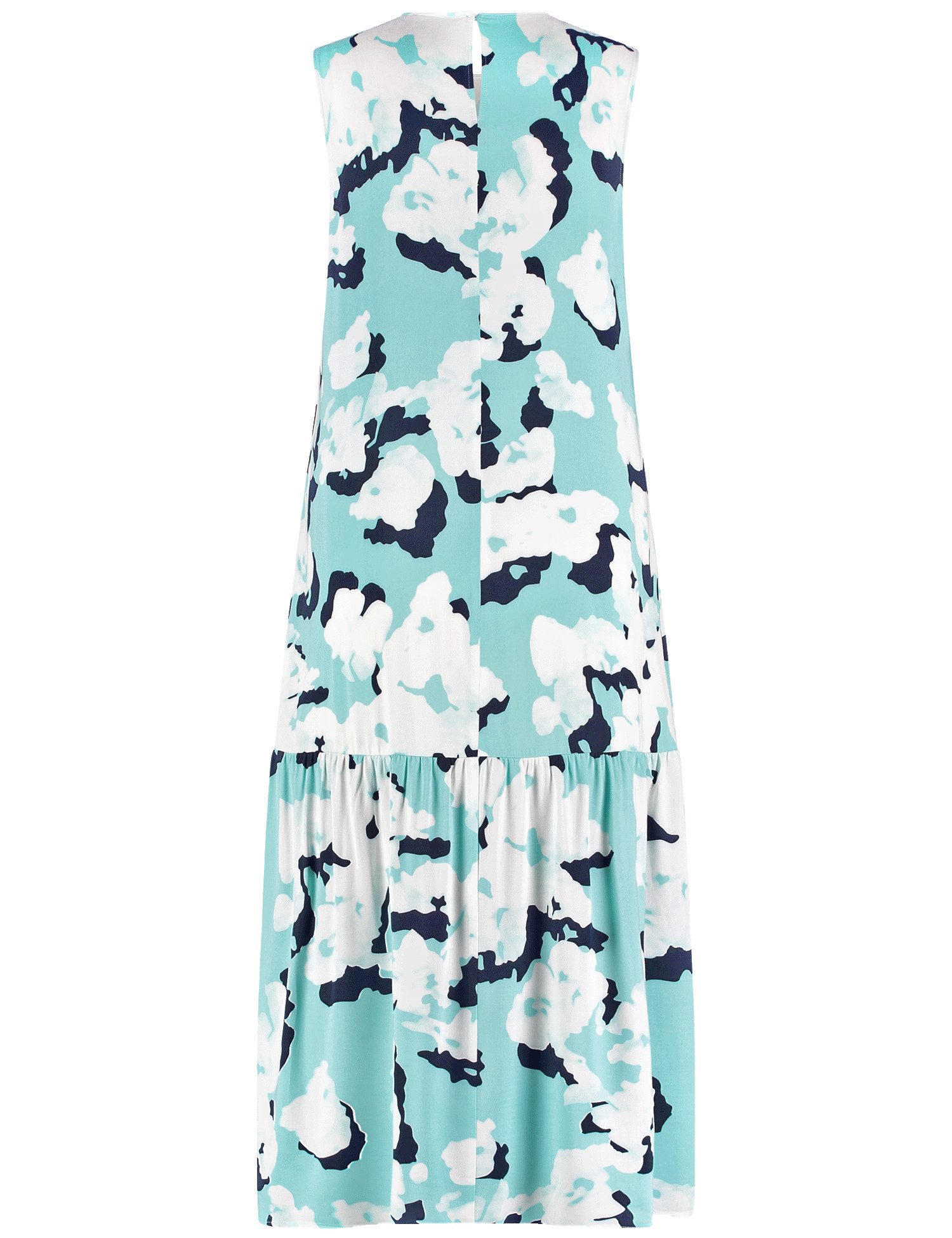 Taifun Midikleid – Ärmelloses Kleid mit All-Over-Print und Rundhalsausschnitt