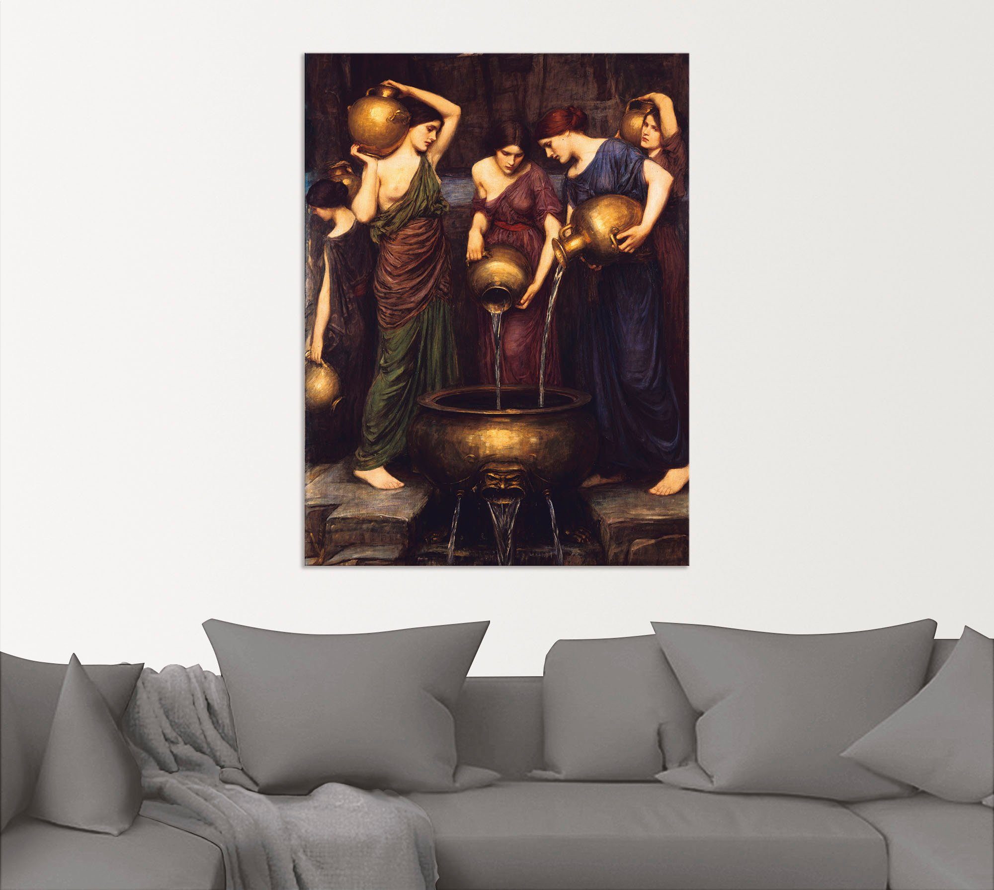 (1 Alubild, oder Danaiden. in Frau versch. Leinwandbild, Artland Größen St), Poster 1904, Wandaufkleber als Die Wandbild
