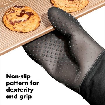 OXO Good Grips Topfhandschuhe OXO Good Grips Ofenhandschuh/Topfhandschuh aus Silikon – schwarz