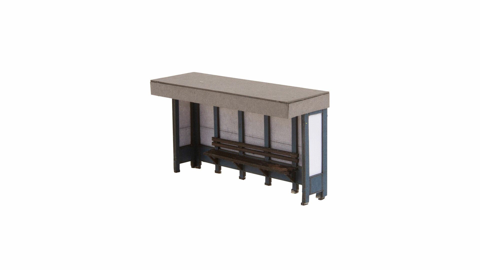 NOCH Modelleisenbahn-Gebäude Bushaltestelle, ideal für Modellbau, 6,8 x 2,8 x 3