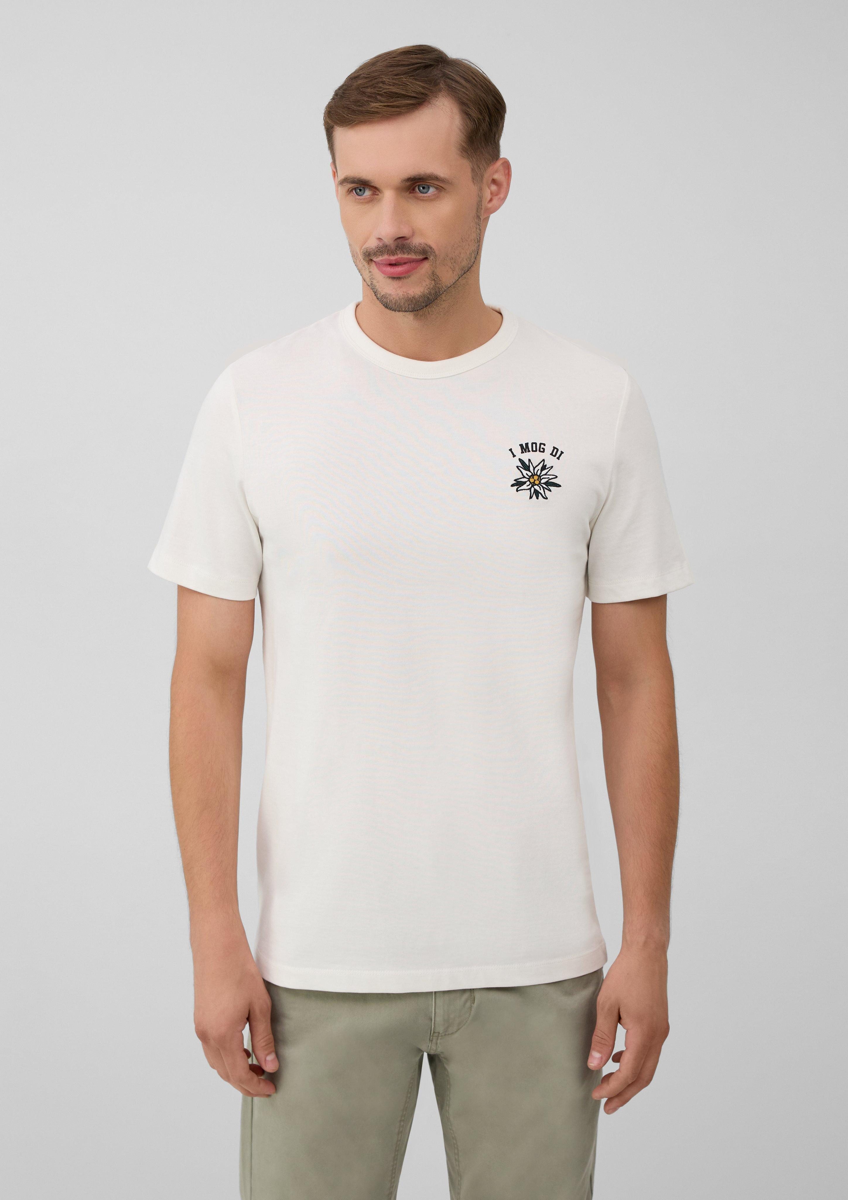 s.Oliver Kurzarmshirt Jersey-T-Shirt mit Artwork, Volksfest günstig online kaufen