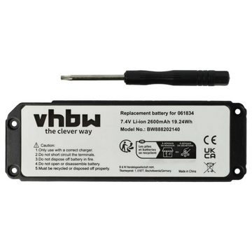 vhbw kompatibel mit Bose SoundLink Mini one, Mini, 413295 Akku Li-Ion 2600 mAh (7,4 V)