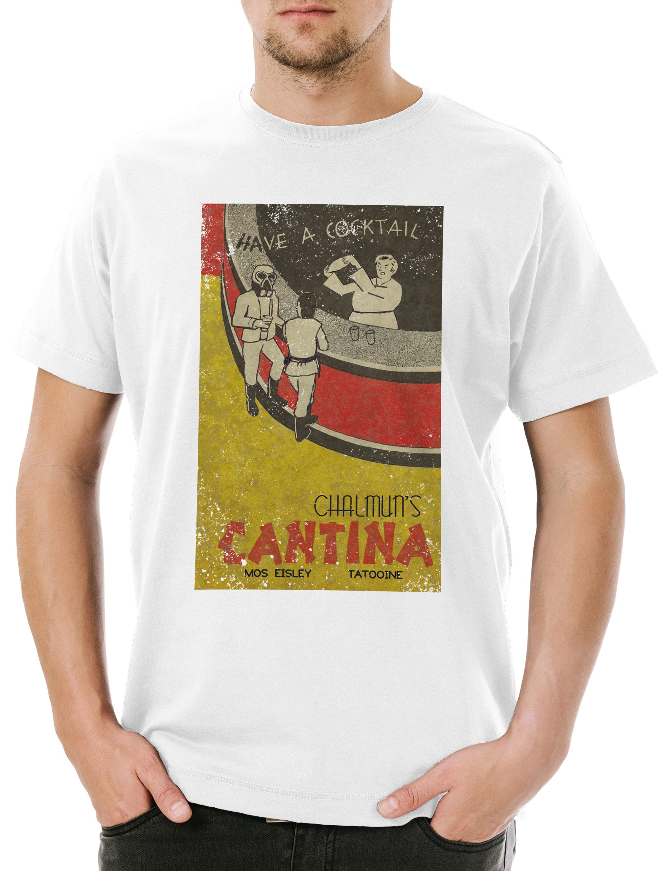 Print-Shirt Chalmun's Cantina Vintage I Herren T-Shirt Star Krieg Movie Der Wars