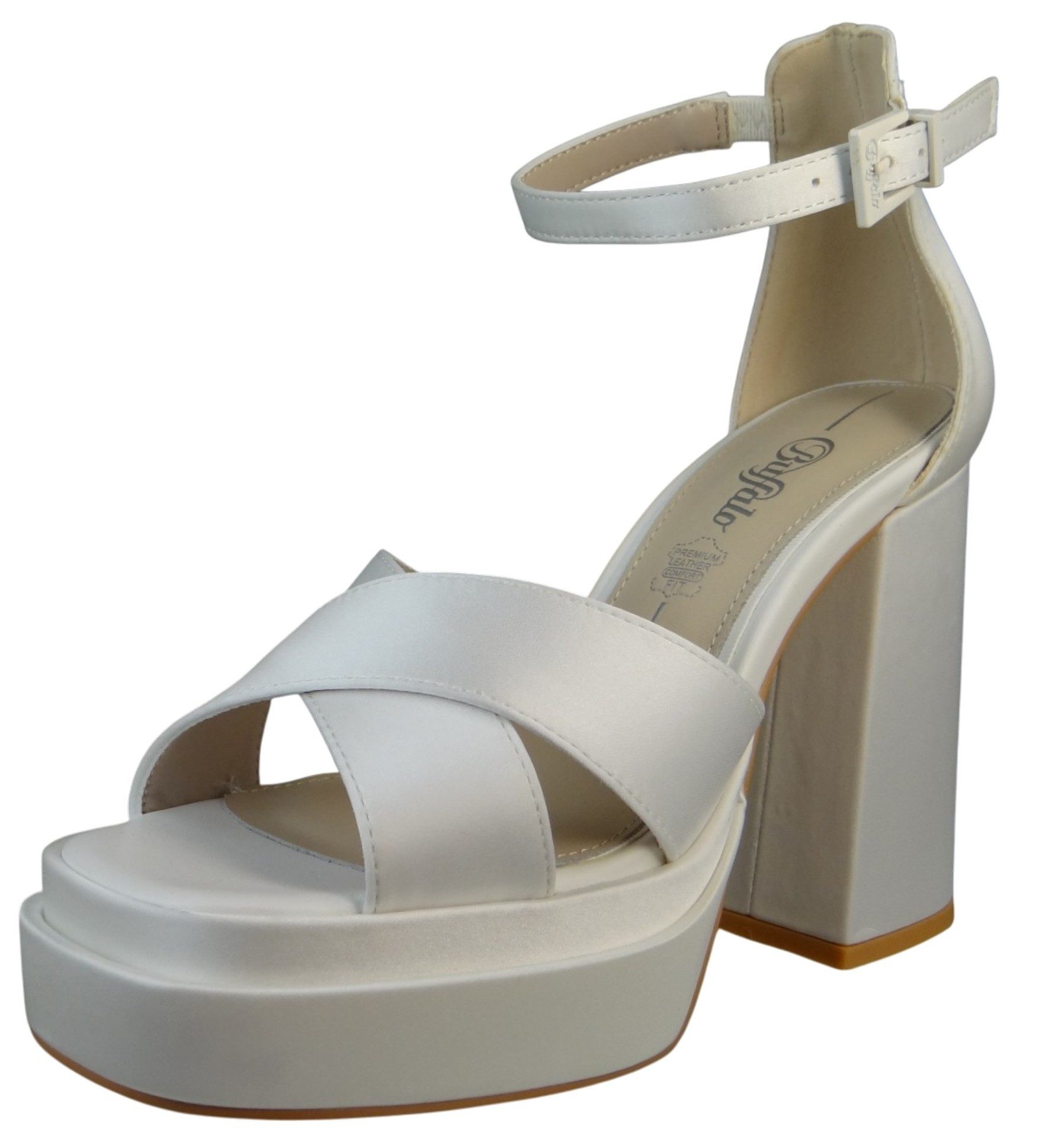 Buffalo 1291411 Bonny Cross Ivory Pumps