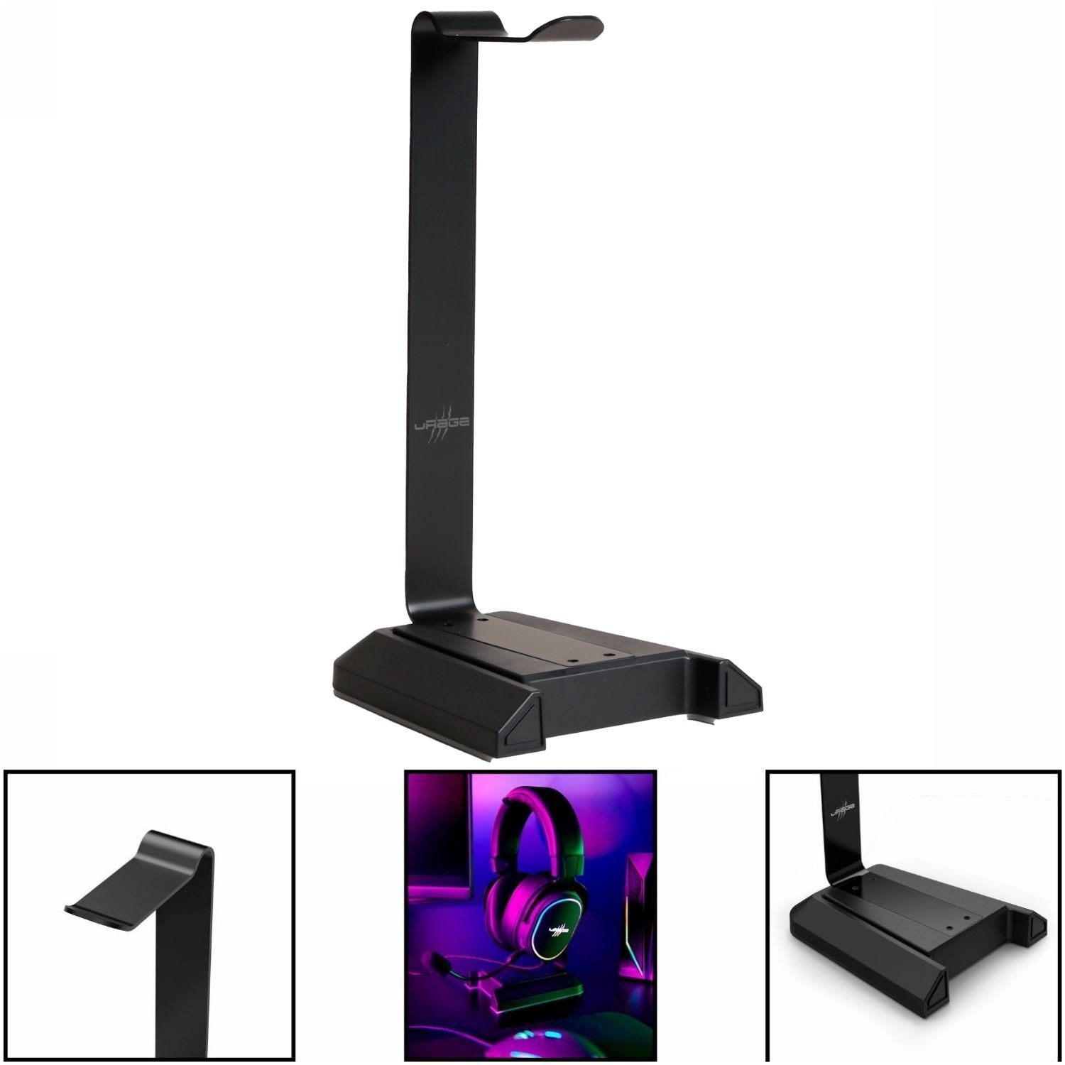 uRage Gaming Headset-Ständer AFK 200 Stand Headset (Aufbewahrung, Ordnung am Arbeitsplatz, Kein, PC + HiFi Kopfhörer-Ständer Halterung Halter Ablage Aufbewahrung) von uRage