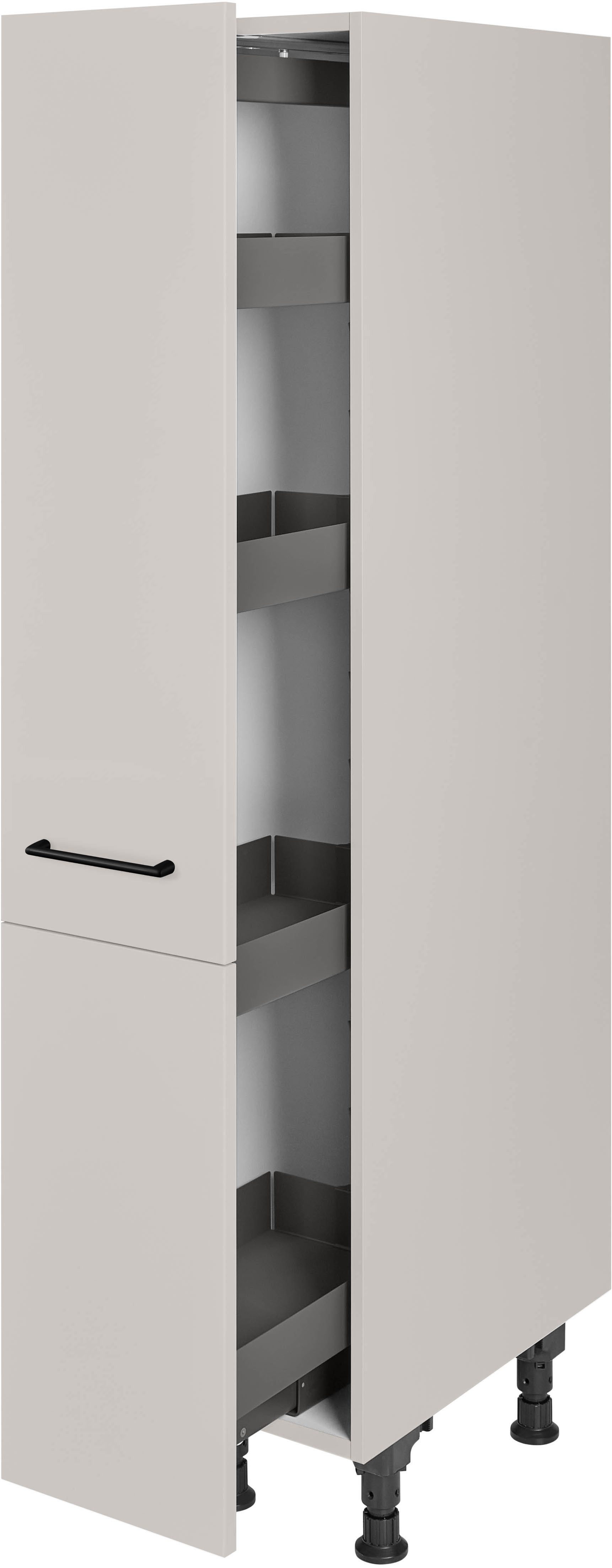 nobilia® Apothekerschrank "MIAMI", mit 4 Einhängekörben, Breite 30 cm, Höhe 167,8 cm, vormontiert, Ein- und Auszugsdämpfung SoftStoppPro