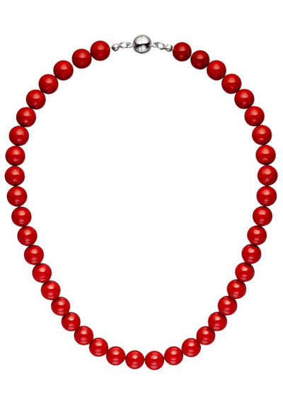 JOBO Perlenkette, mit Muschelkern-Perlen 45 cm