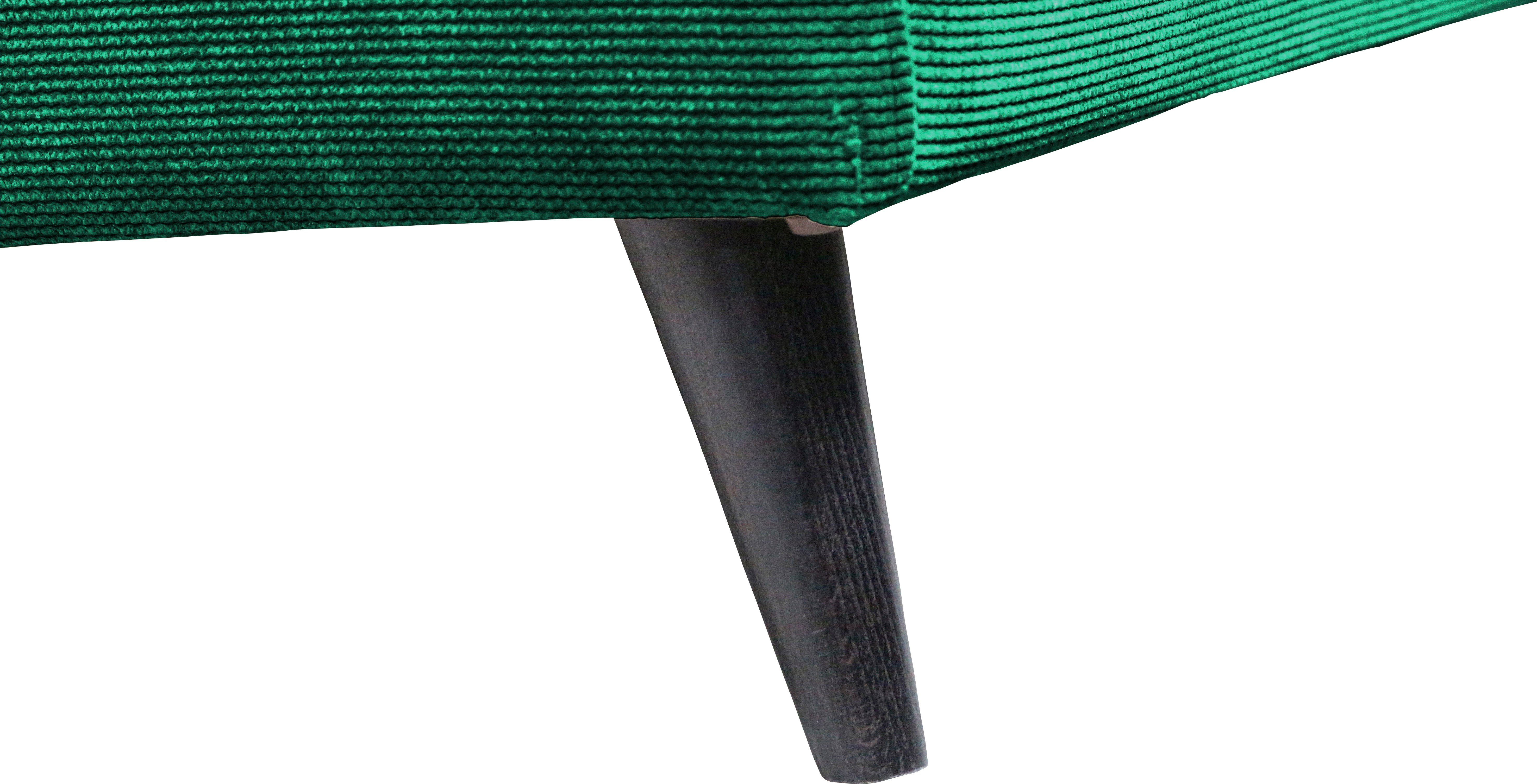 Ecksofa Rückenkissen mit mit Ecksofa Reißverschluss Grün GEPADE abnehmbaren Nayla, einladendes