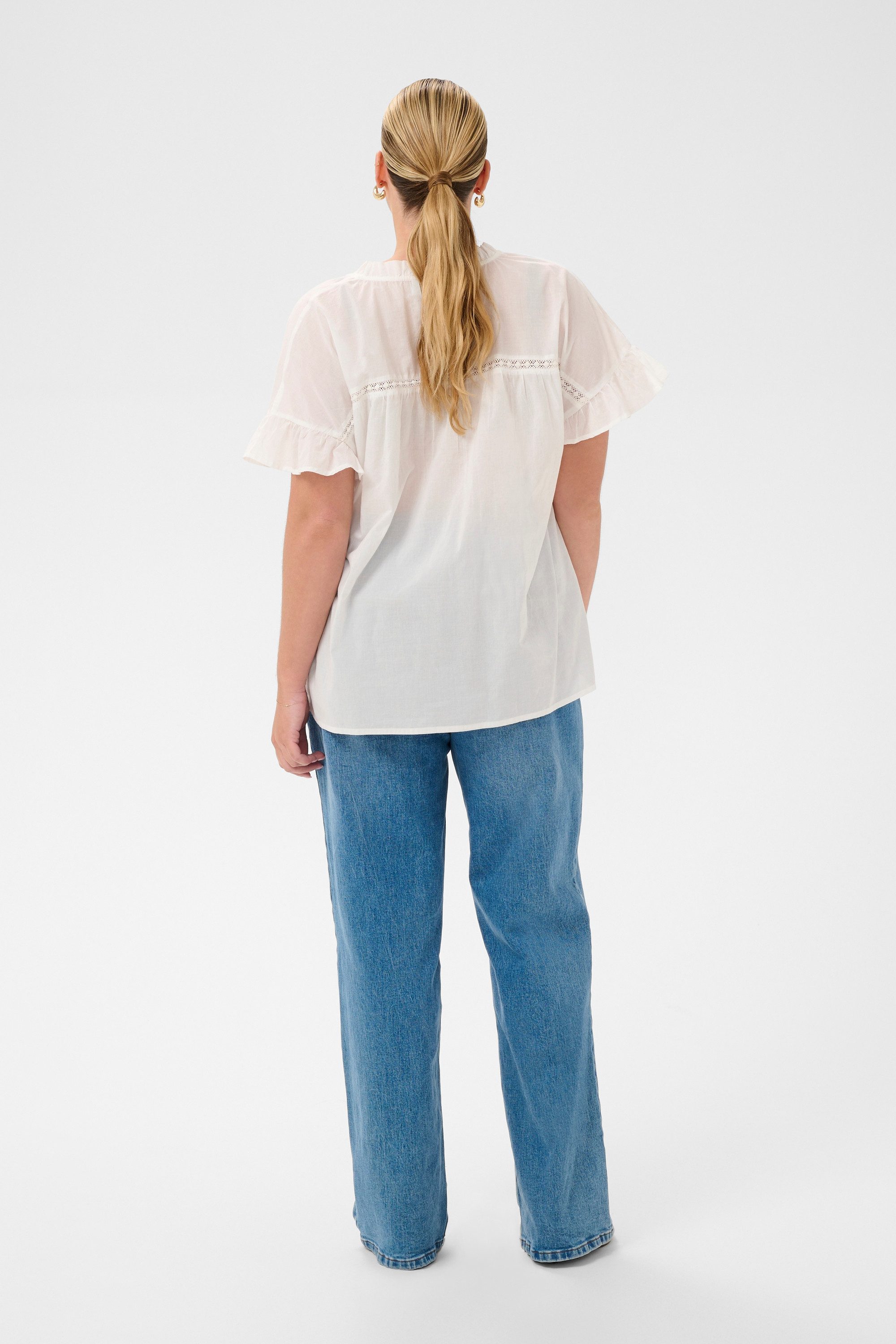 KAFFE Curve Blusentop Ärmellose Bluse KCvaleria Große Größen