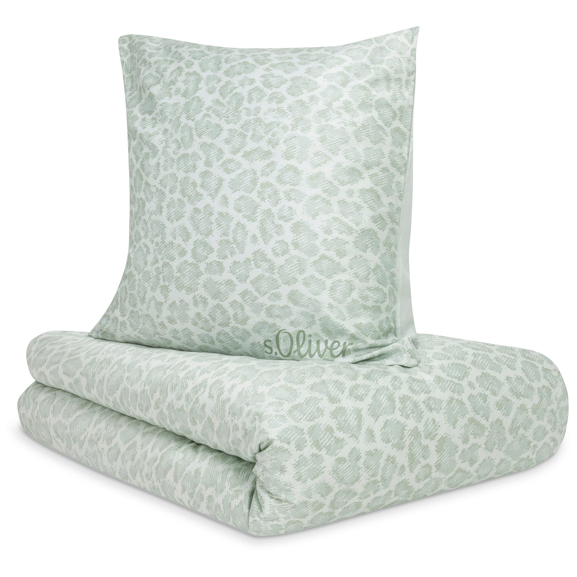 s.Oliver Bettwäsche "Satinbettwäsche s.Oliver" 2 Stk. tlg. im modernen Leo- günstig online kaufen