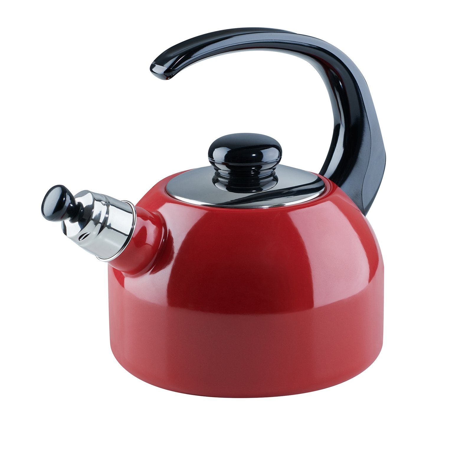 Riess Чайники Чайники Plus 2 Liter, Emaille (Stück, 1-tlg., 1 Flötenkessel), Flötenkessel Pfeifkessel Topf