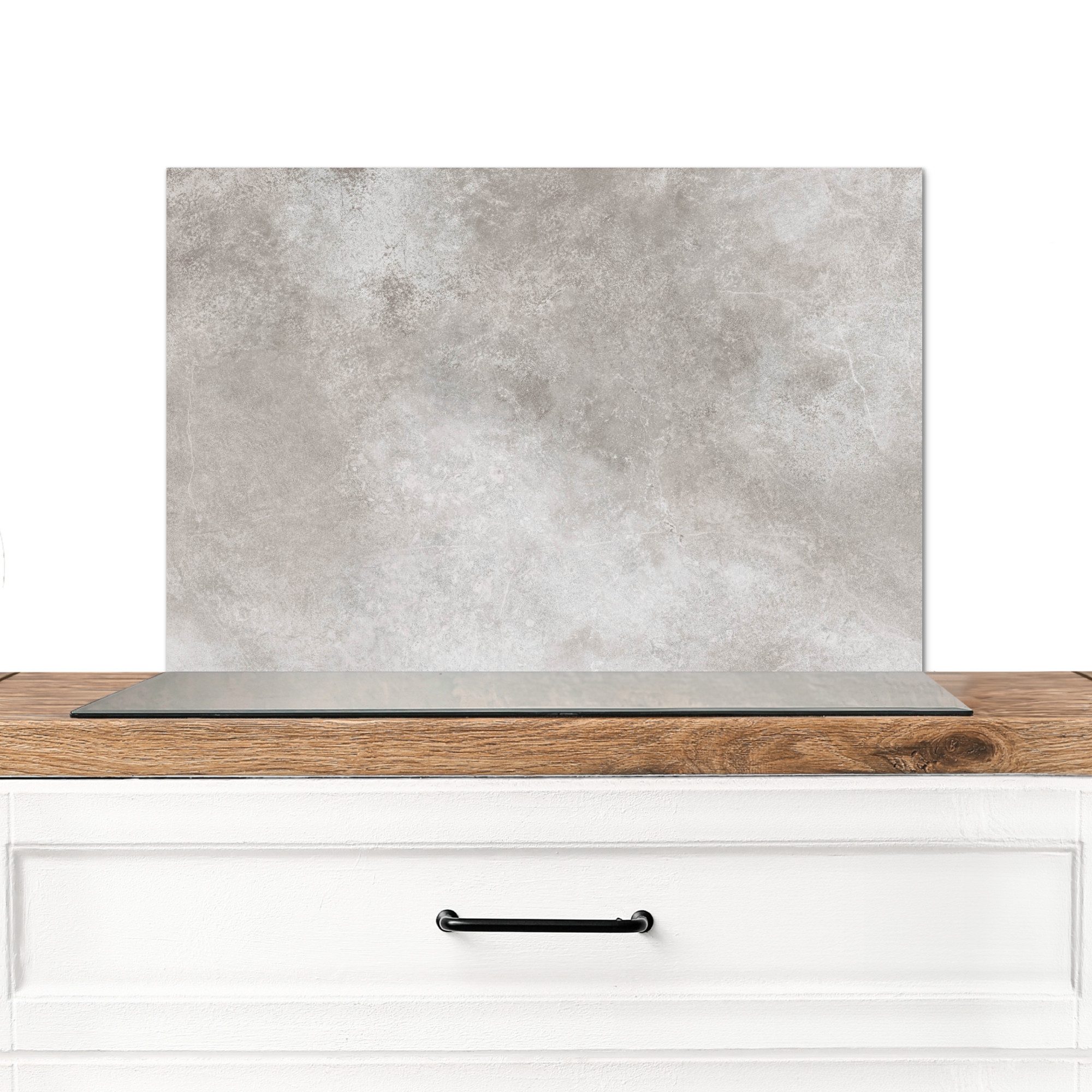 MuchoWow Küchenrückwand Beton - Grau, (1-tlg), Spritzschutz Küche, Küchende günstig online kaufen