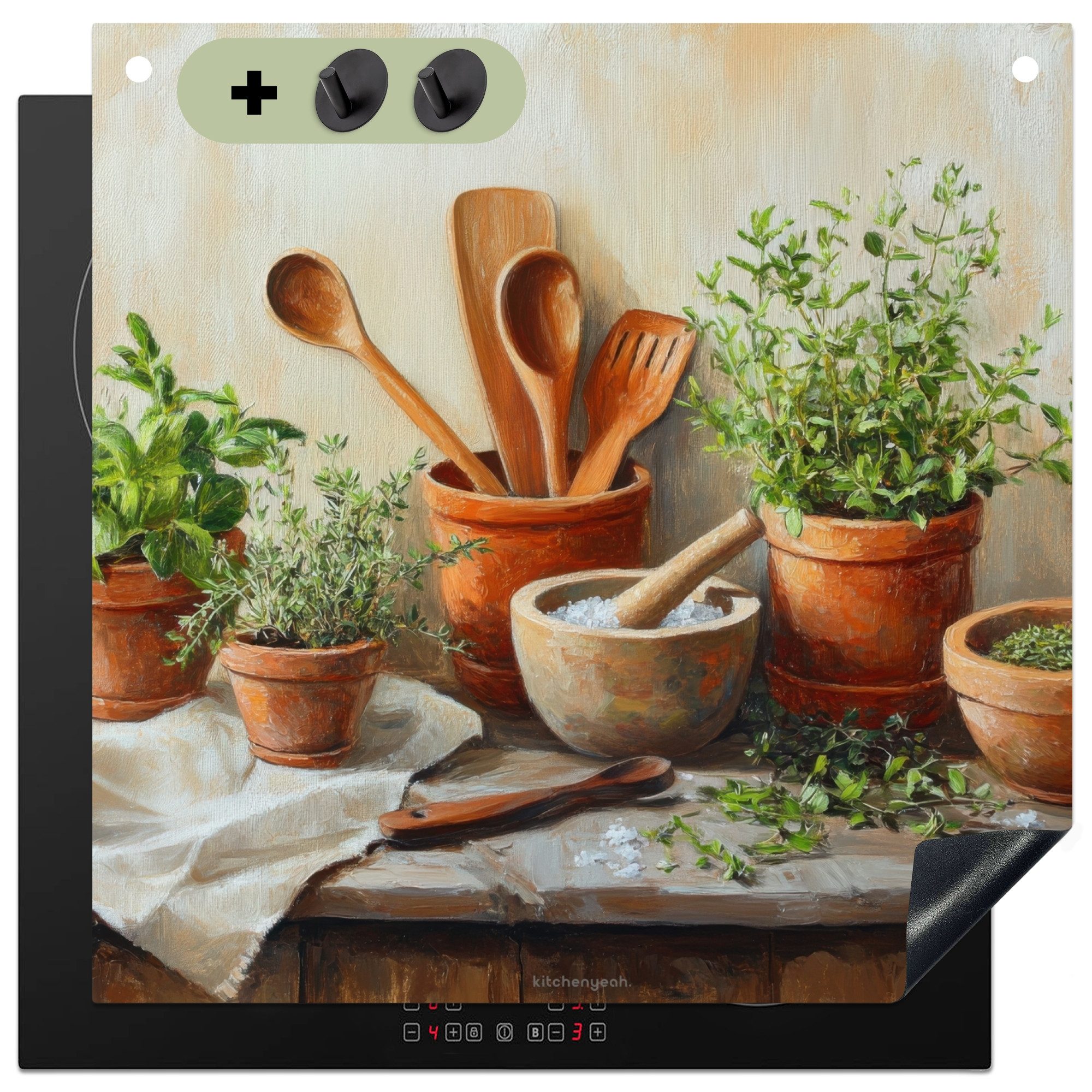 KitchenYeah Küchenrückwand Töpfe - Kräuter - günstig online kaufen