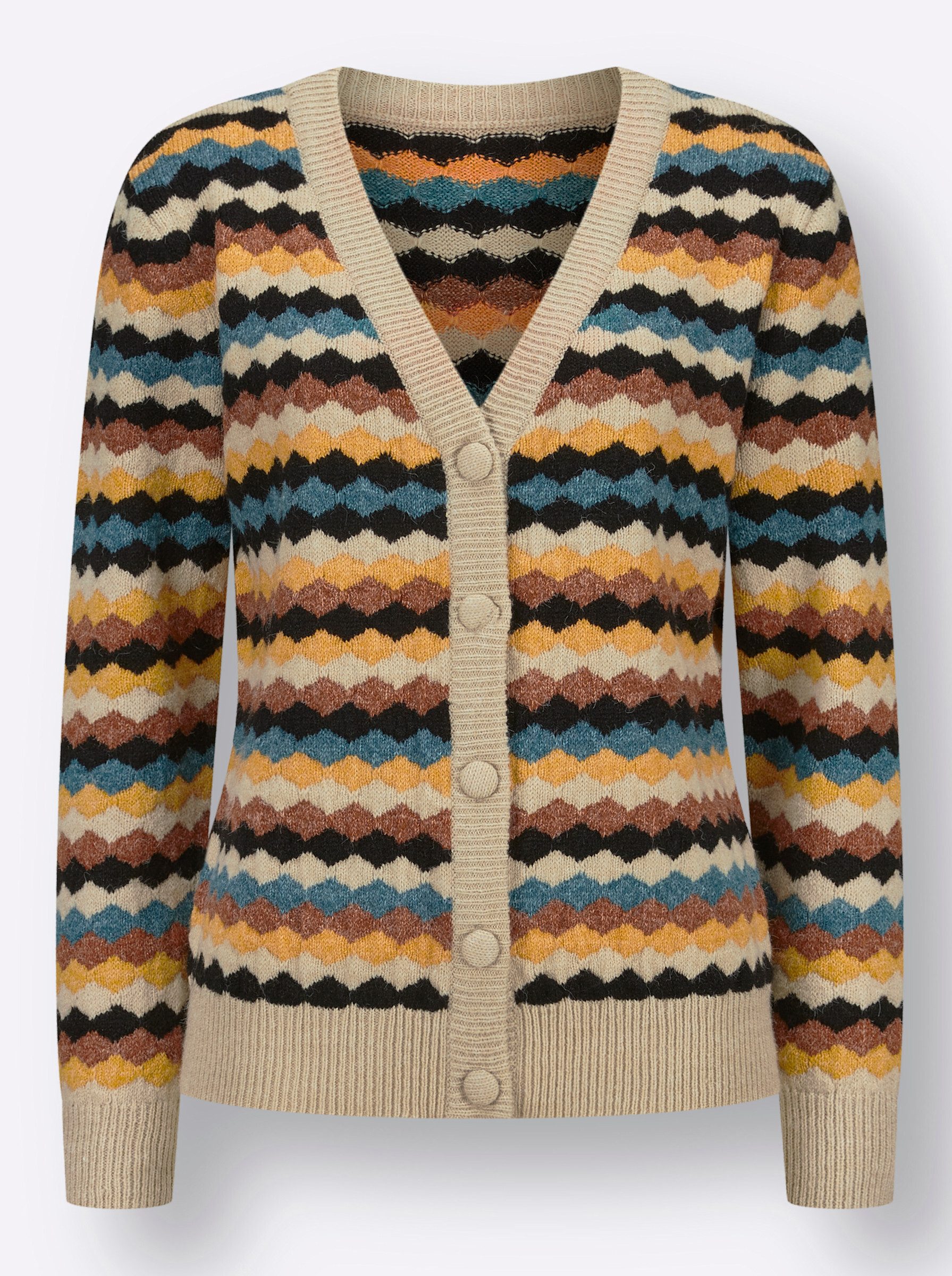 Witt Strickjacke Strickjacke Langarm Jersey