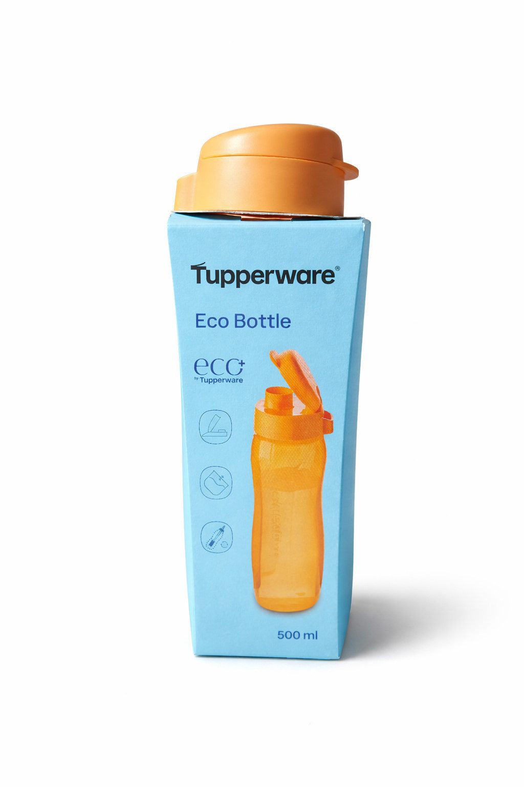 TUPPERWARE Trinkflasche To Go Eco 500 ml orange, Wasserflasche
