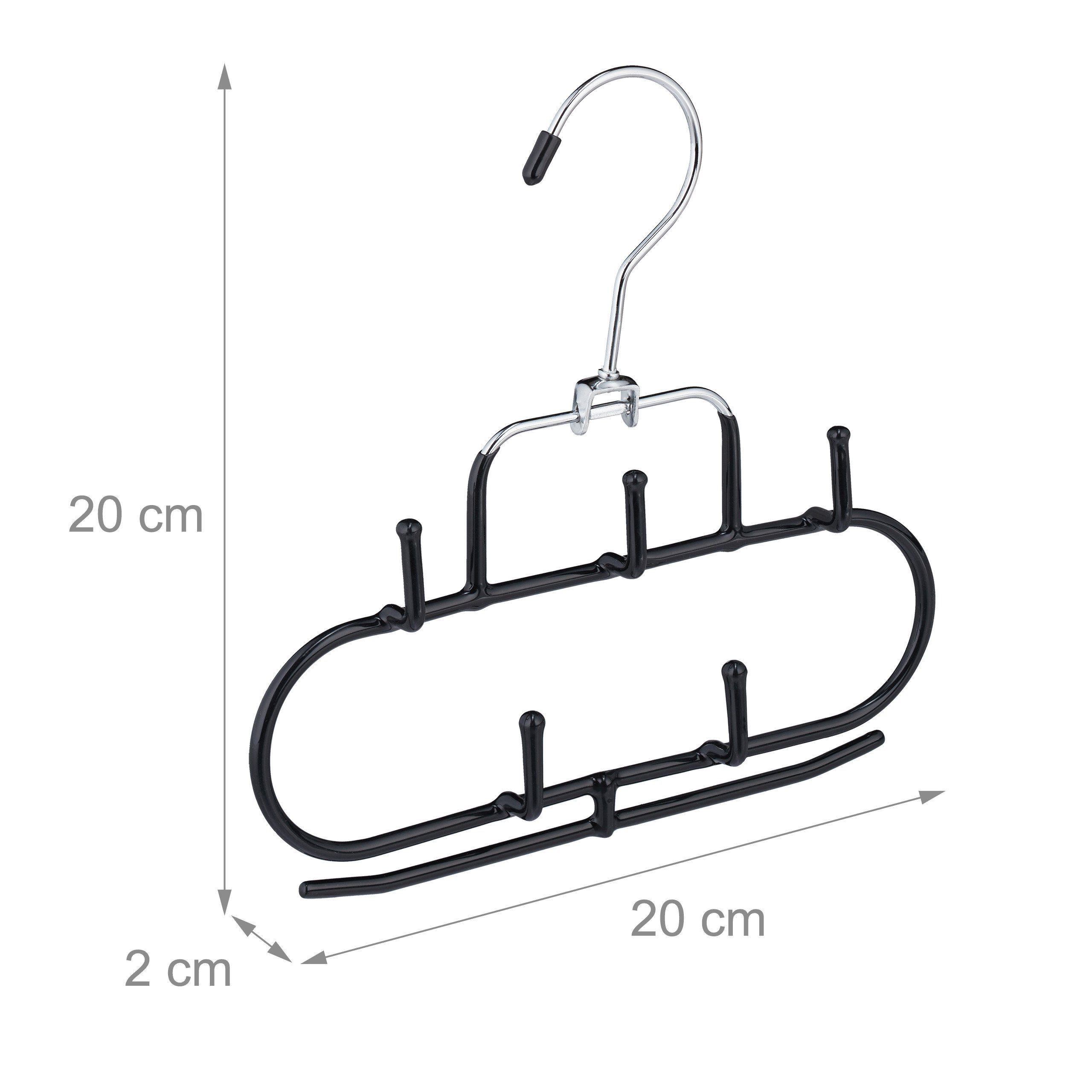 relaxdays Gürtelbügel 3er Set Gürtelhalter mit 5 Haken, (3-tlg) – Bild 4 von 5