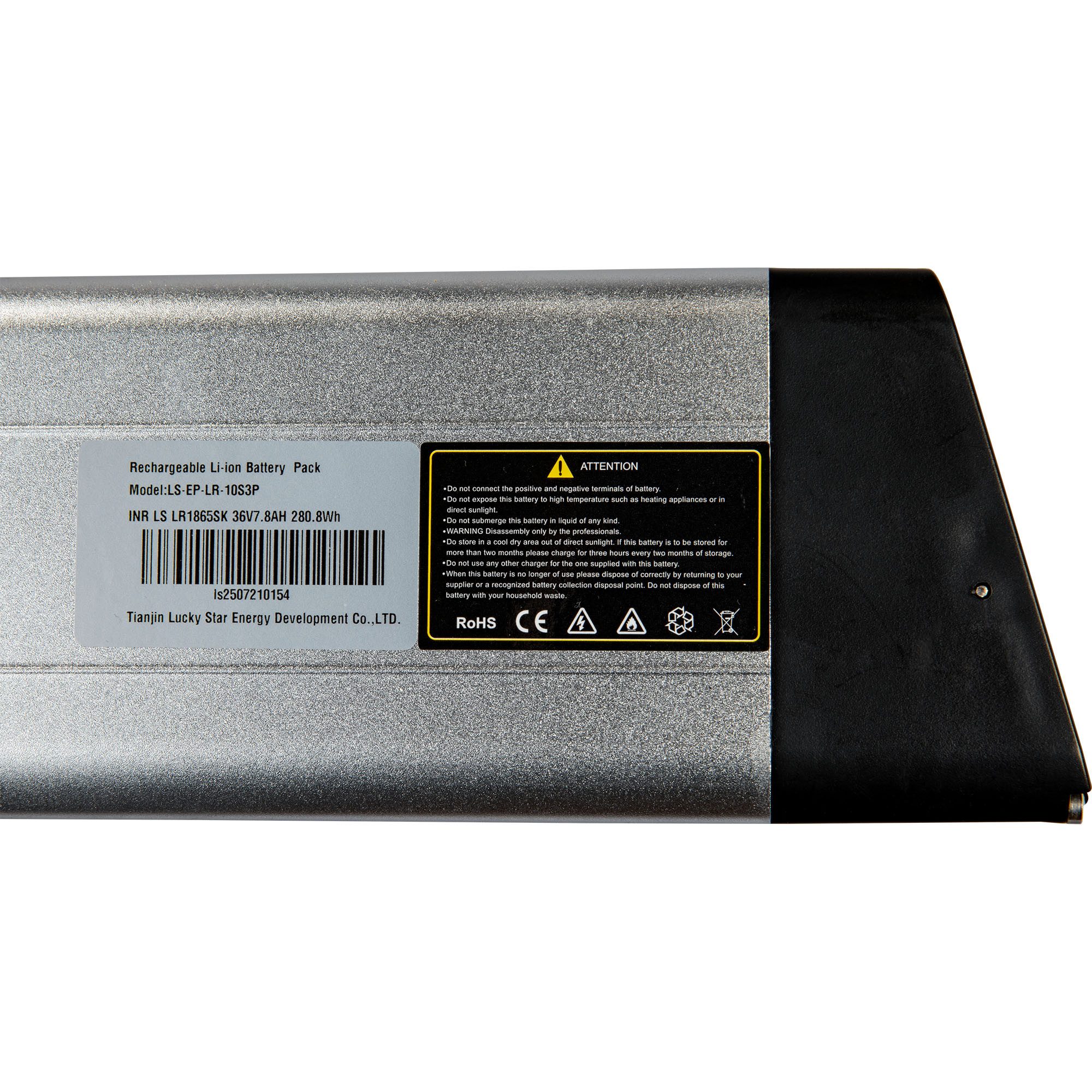 Zündapp Z101 E-Bike Akku 7800 mAh (36 V, 1 St), Z101 & Green 1.0 - 36V Lithium-Ionen Ersatzakku - Rahmenakku