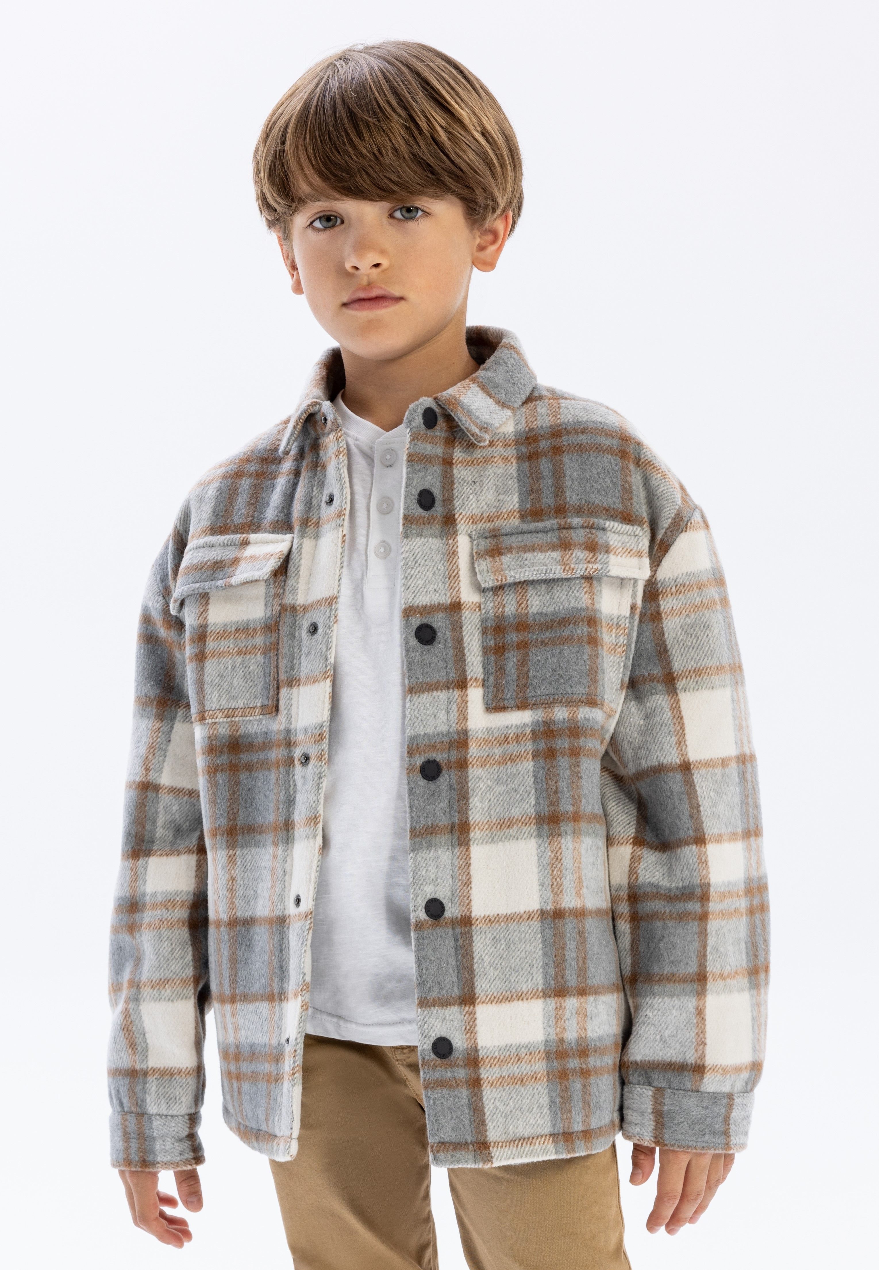 MINOTI Hemdjacke Gefütterte Hemdjacke (2y-14y)