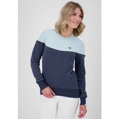 Alife & Kickin Sweatshirt DarleenAK mehrfarbiger Crewneck-Sweater mit Kontrastdetails