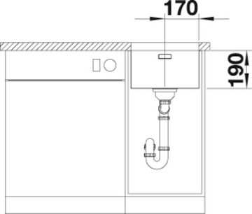 Blanco Küchenspüle ANDANO 340-U, rechteckig