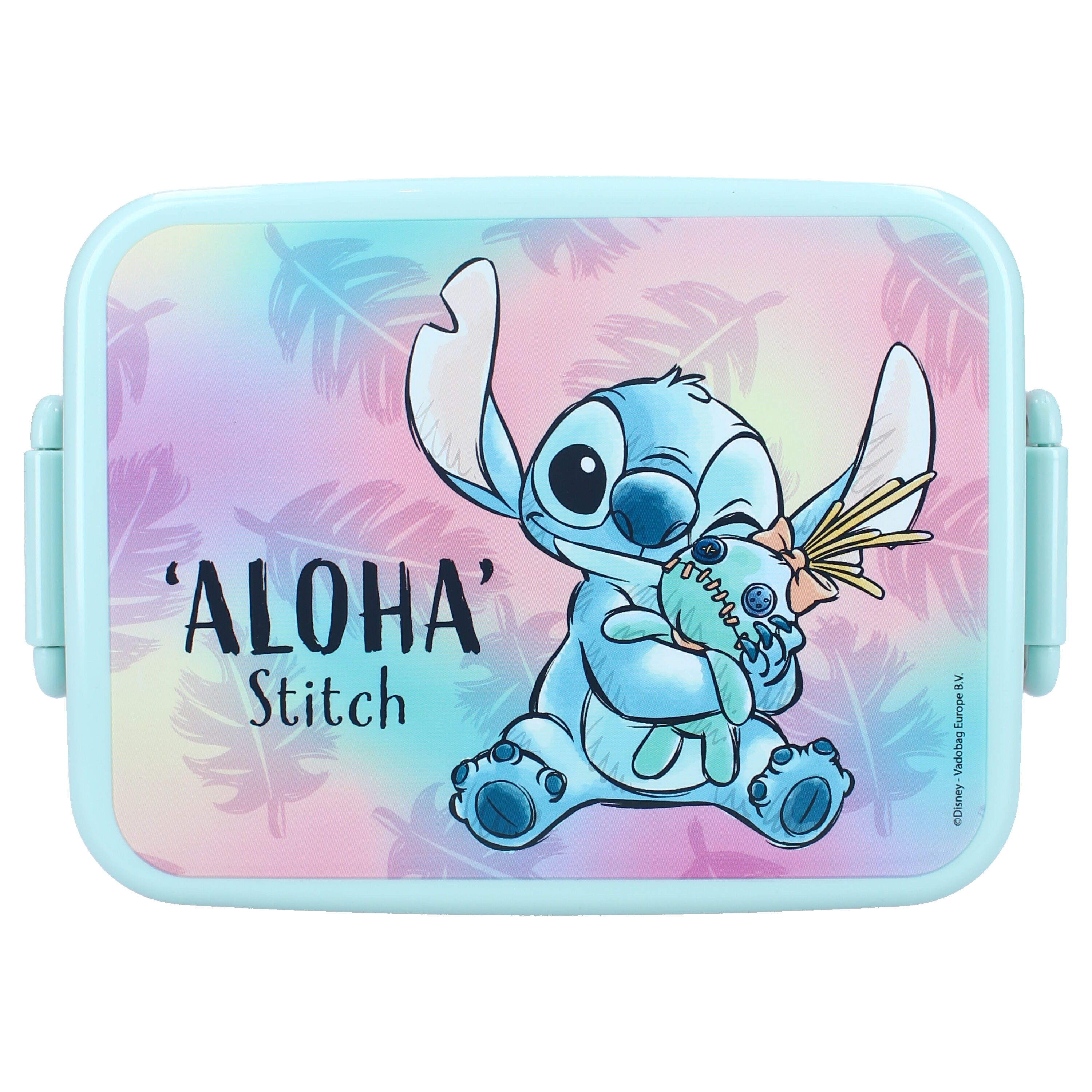 Disney Weichgepäck-Trolley Lilo und Stitch 2 tlg. Set Kinder Trolley Reisekoffer Lunchbox, 2 Rollen