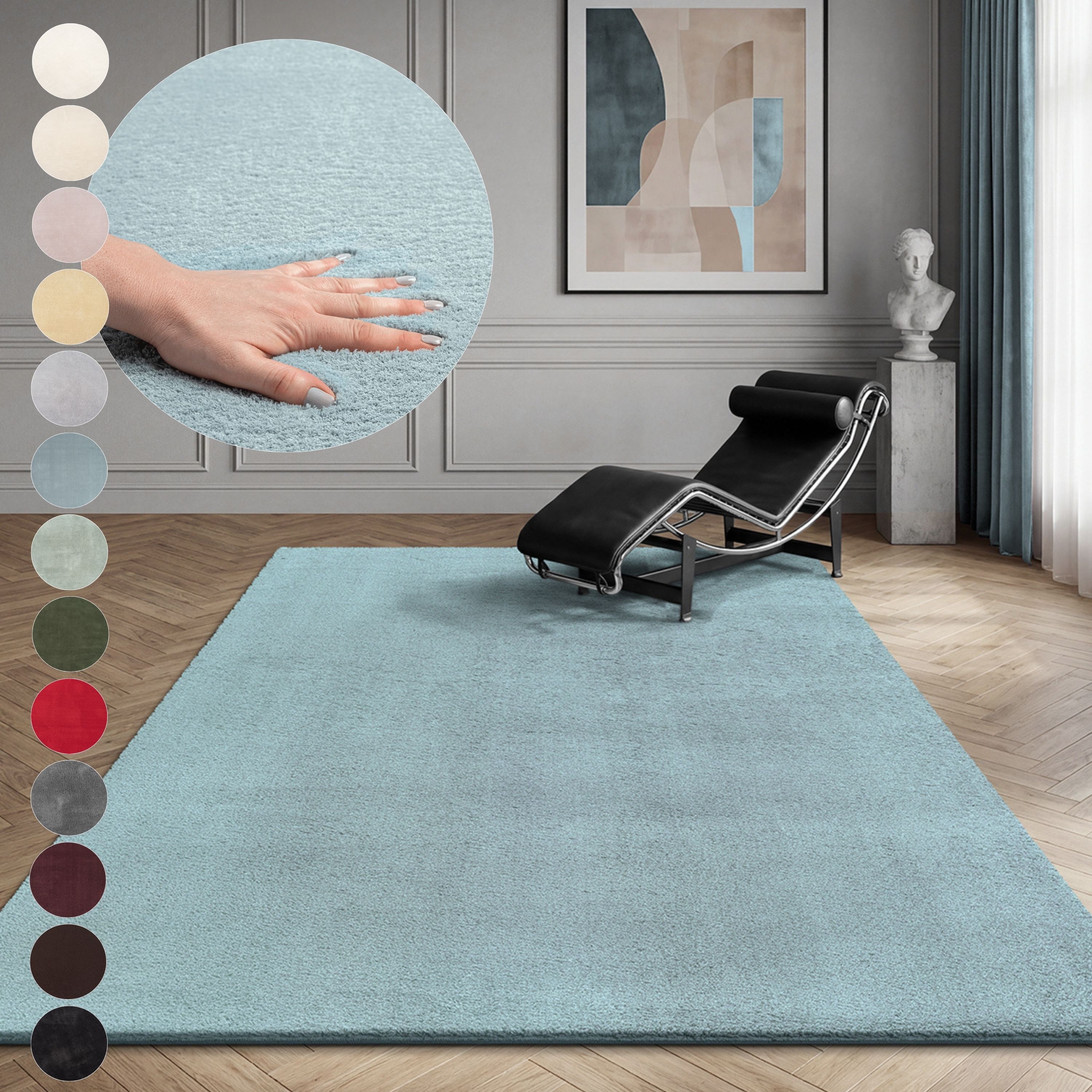 OTTO home Teppich Arabell, Kunstfellteppich, Felloptik, waschbar, rechteckig, Höhe: 16 mm, flauschig, kuschelig, Anti-Rutsch-Unterseite, Wohnzimmer, Schlafzimmer