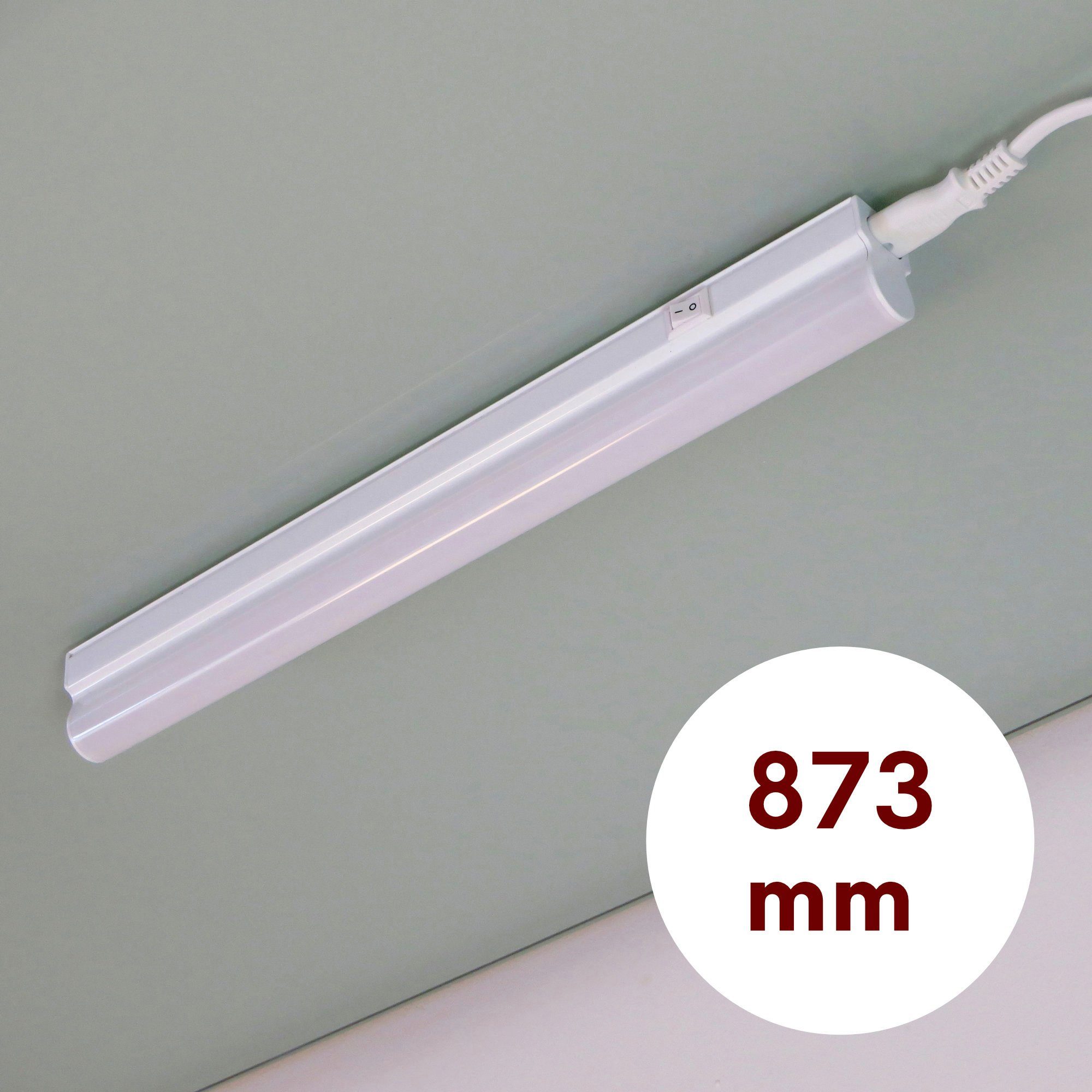 kalb LED Unterbauleuchte LED Küchenleuchte Aufbauleuchte Küchenlampe Unterbaustrahler SET, warmweiß