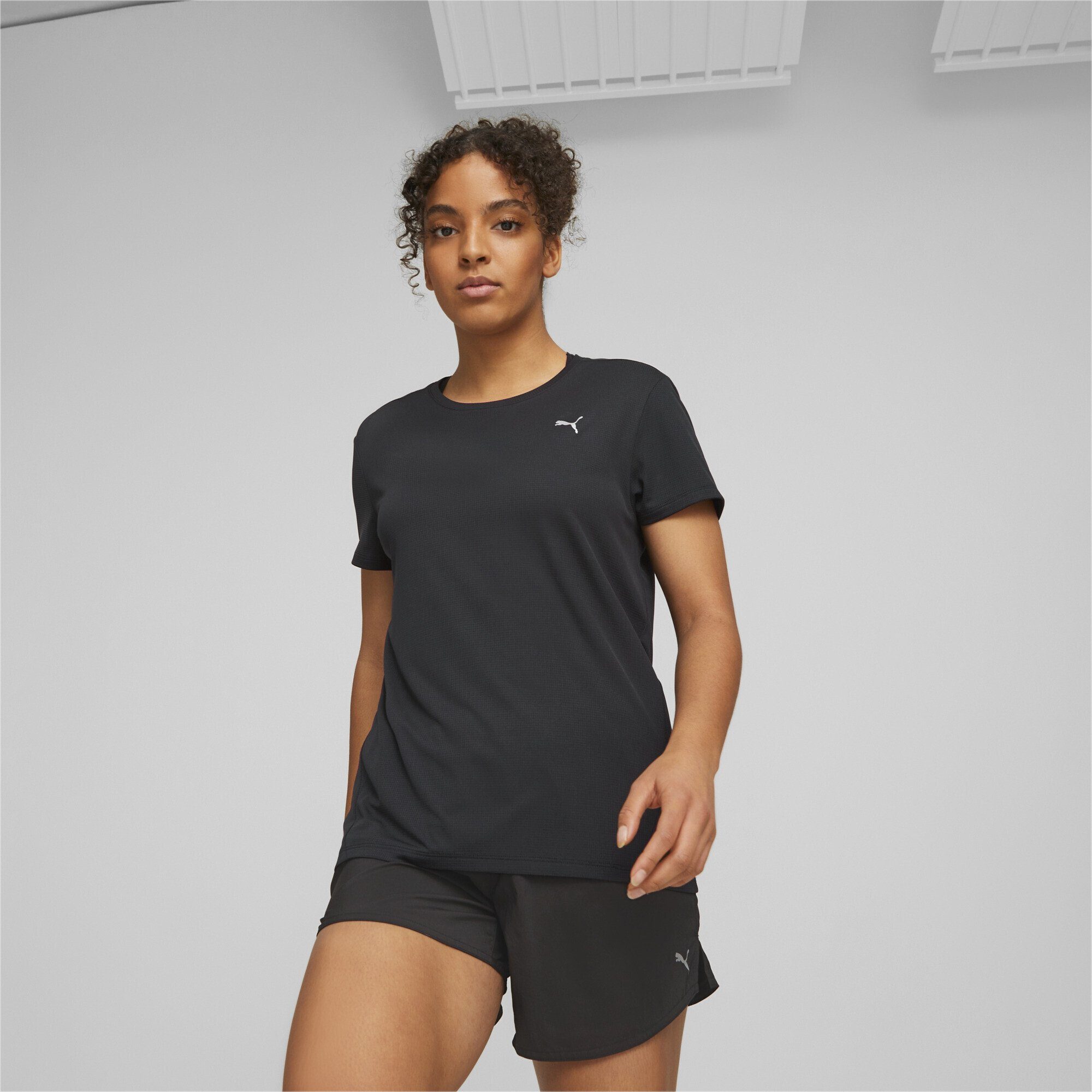 PUMA Running Damen Favourite Black T-Shirt Laufshirt