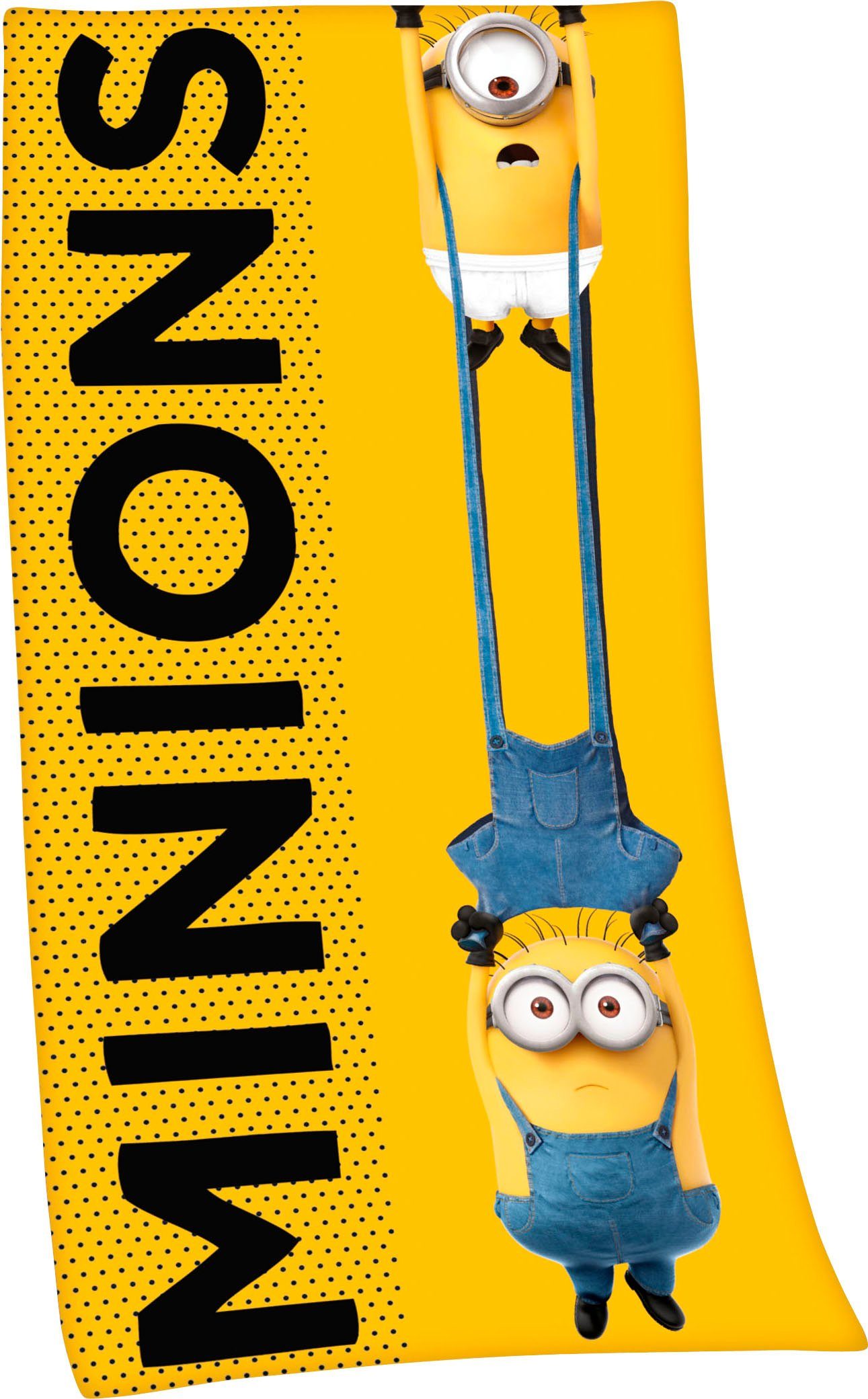 Minions Badetuch Minions 2, Velours (1-St), hochfarbig bedruckt