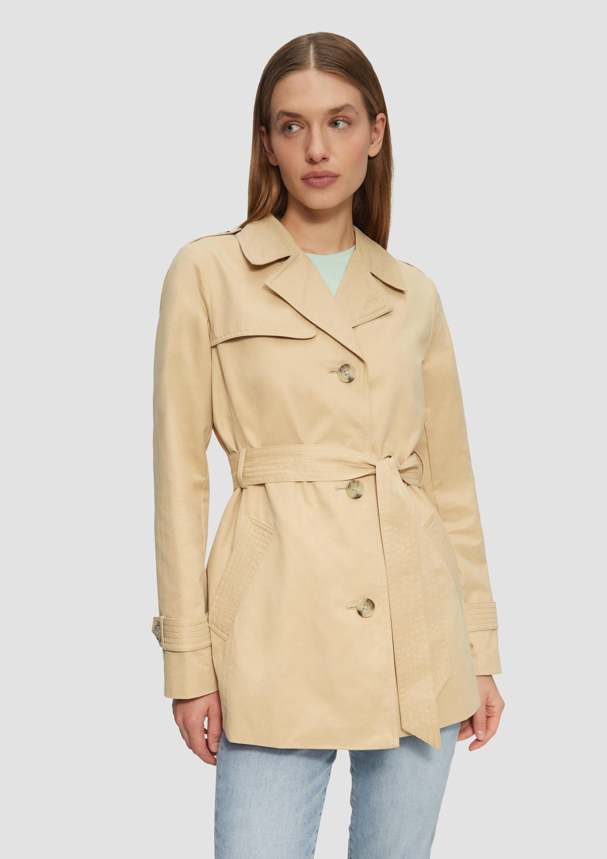 s.Oliver Funktionsjacke Outdoor-Jacke Kurzer Trench mit günstig online kaufen