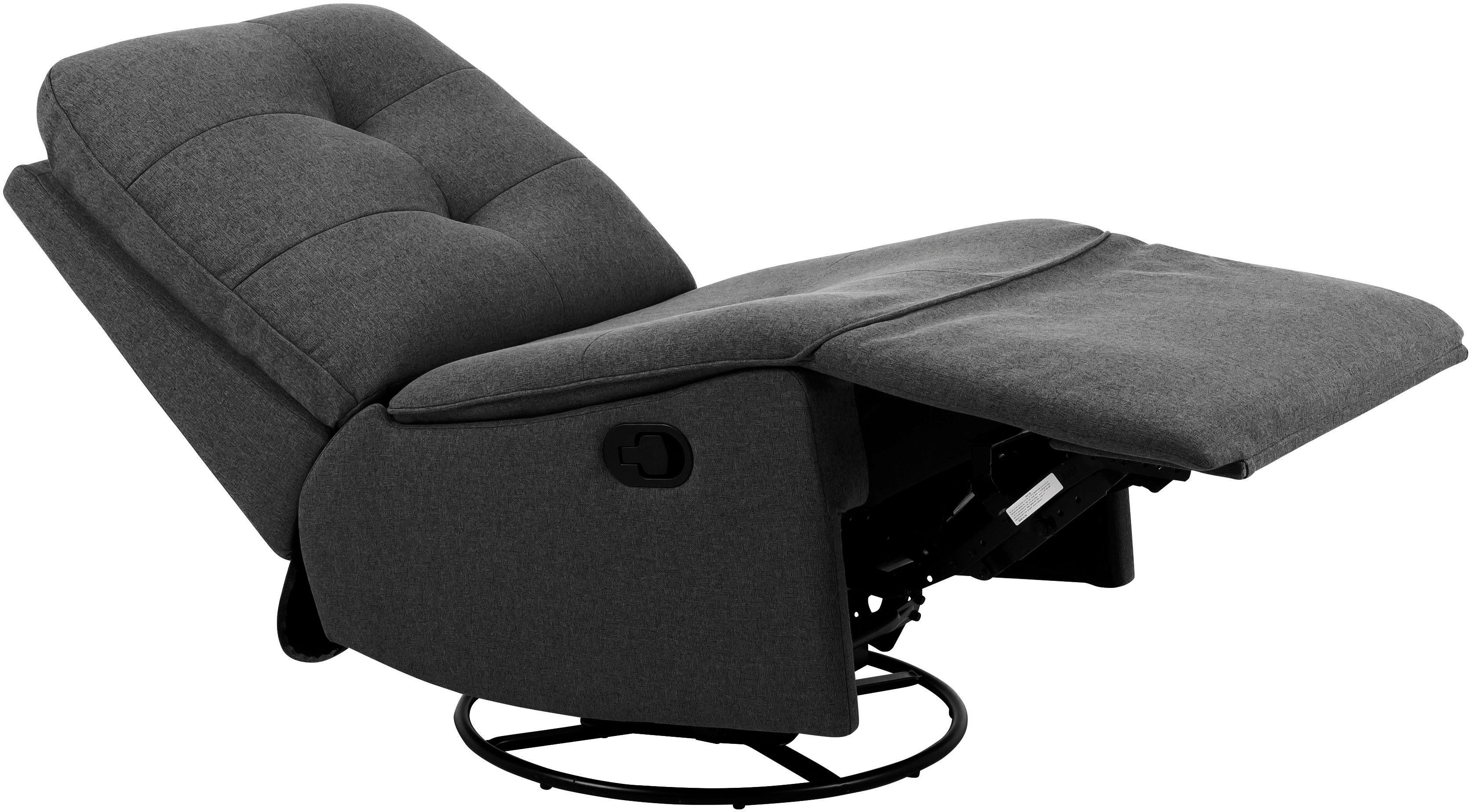 OTTO home Sessel BAILEE, TV-Sessel, Schaukelsessel, Drehsessel, Loungesessel mit Federkernpolsterung