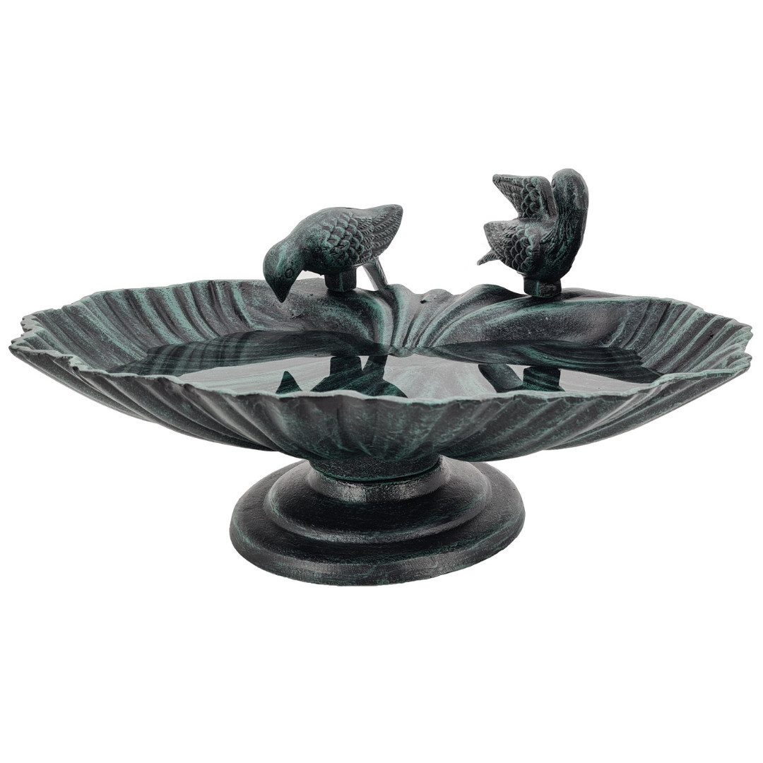 abc HOME Vogeltränke Patina-Farbe, Aluminiumguss