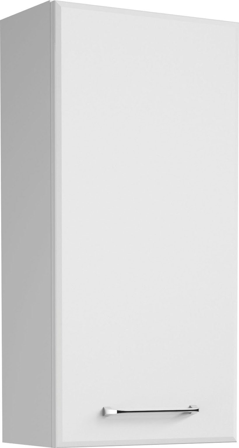 Saphir Hängeschrank Quickset Wand-Badschrank 35 cm breit mit 1 Tür, 2 Einlegeböden Badezimmer-Hängeschrank inkl. Türdämpfer, Griffe in Chrom Glanz